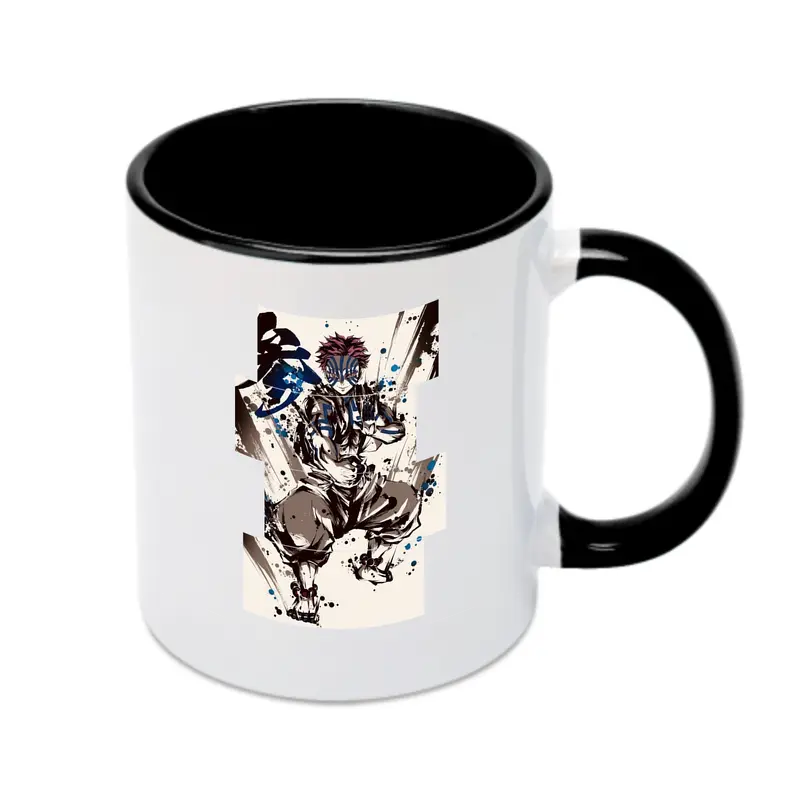 鬼滅の刃 グッズ,猗窩座 - カラフルマグカップ ・ 陶器 ・ 熱転写プリント ・ 鮮やかデザイン ・ 耐久性 高品質 ・ コーヒー お茶 ギフト用