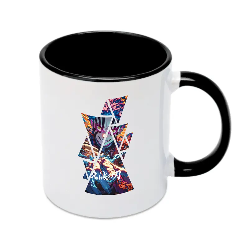 鬼滅の刃 グッズ,猗窩座 - カラフルマグカップ ・ 陶器 ・ 熱転写プリント ・ 鮮やかデザイン ・ 耐久性 高品質 ・ コーヒー お茶 ギフト用