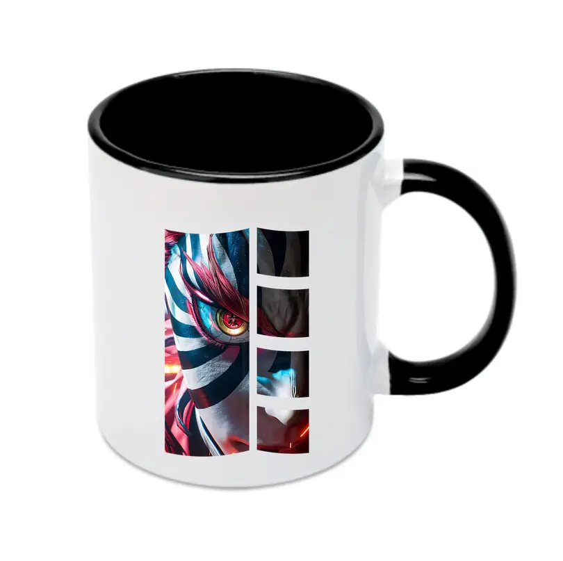 鬼滅の刃 グッズ,猗窩座 - カラフルマグカップ ・ 陶器 ・ 熱転写プリント ・ 鮮やかデザイン ・ 耐久性 高品質 ・ コーヒー お茶 ギフト用