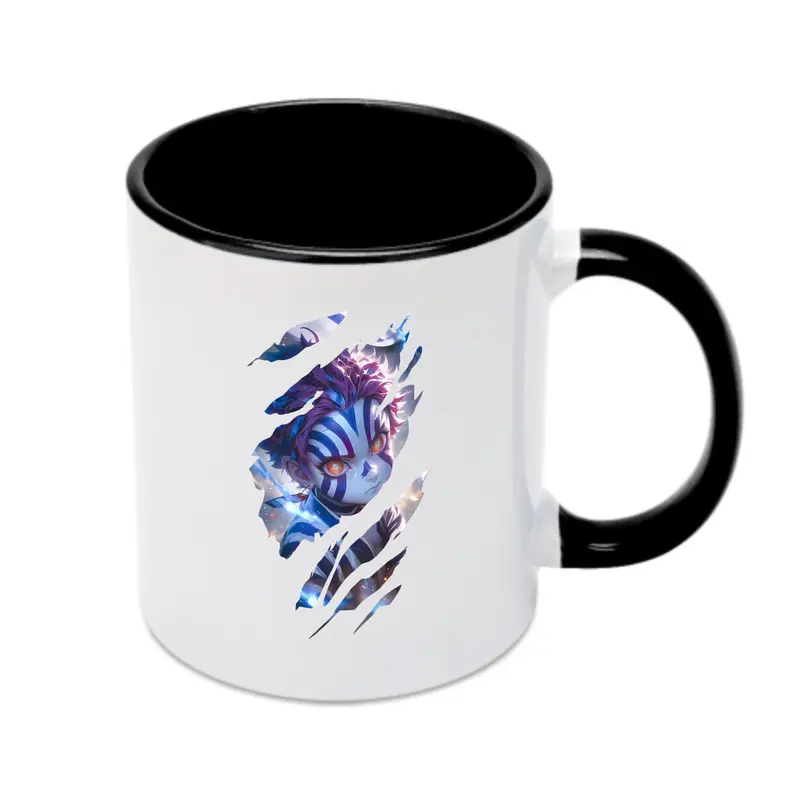 鬼滅の刃 グッズ,猗窩座 - カラフルマグカップ ・ 陶器 ・ 熱転写プリント ・ 鮮やかデザイン ・ 耐久性 高品質 ・ コーヒー お茶 ギフト用