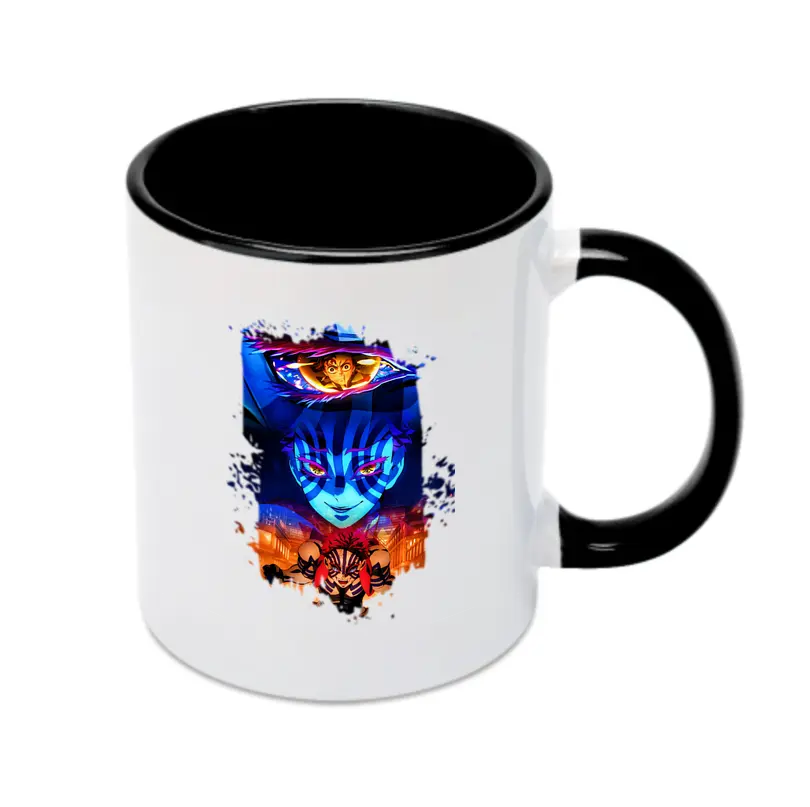 鬼滅の刃 グッズ,猗窩座 - カラフルマグカップ ・ 陶器 ・ 熱転写プリント ・ 鮮やかデザイン ・ 耐久性 高品質 ・ コーヒー お茶 ギフト用