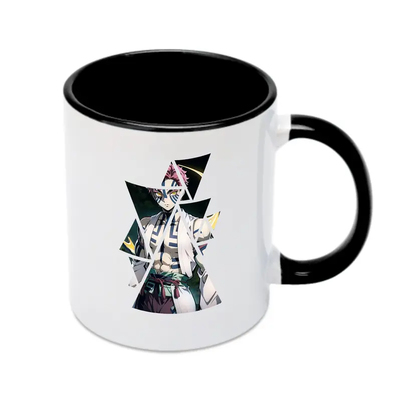 鬼滅の刃 グッズ,猗窩座 - カラフルマグカップ ・ 陶器 ・ 熱転写プリント ・ 鮮やかデザイン ・ 耐久性 高品質 ・ コーヒー お茶 ギフト用