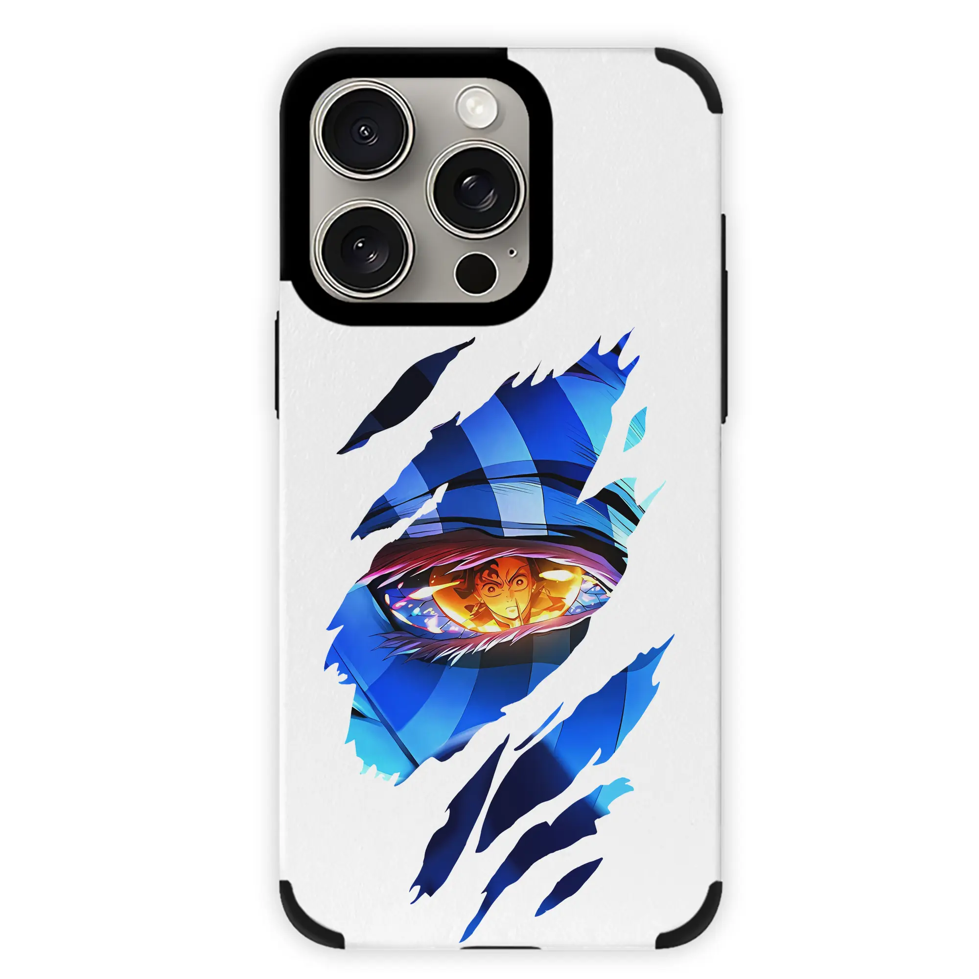 鬼滅の刃 グッズ,猗窩座 - IPhone15ProMax対応 ・ PUレザースマホケース ・ 耐衝撃 ・ 黄変防止 ・ 360度全面保護 ・ 柔らか手触り ・ 3D立体ボタン