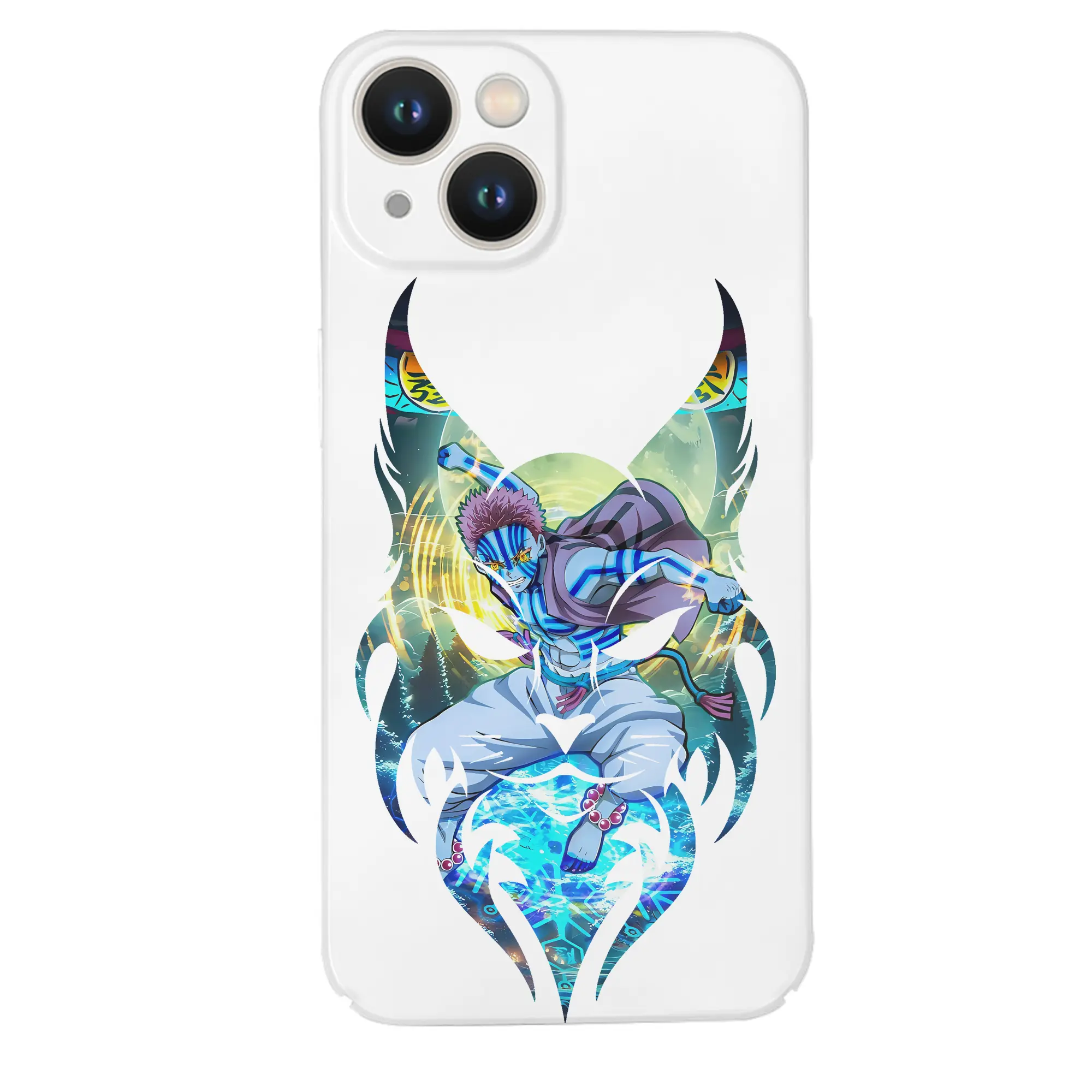 鬼滅の刃 グッズ,猗窩座 - IPhone 14シリーズ対応 ・ ハードケース ・ 衝撃吸収 ・ 360度密着 ・ カメラ保護 ・ 高品質プラスチック ・ 快適操作