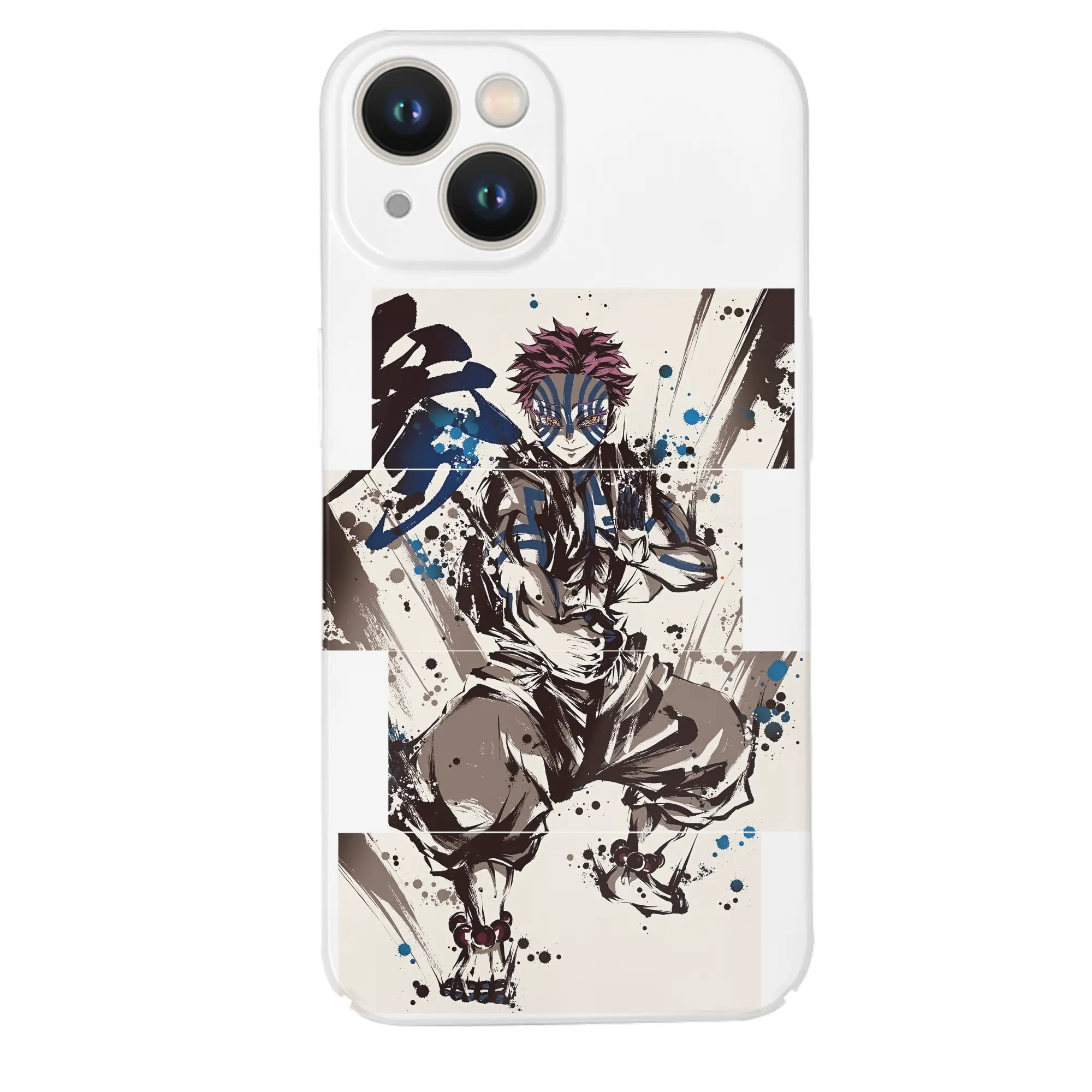 鬼滅の刃 グッズ,猗窩座 - IPhone 14シリーズ対応 ・ ハードケース ・ 衝撃吸収 ・ 360度密着 ・ カメラ保護 ・ 高品質プラスチック ・ 快適操作