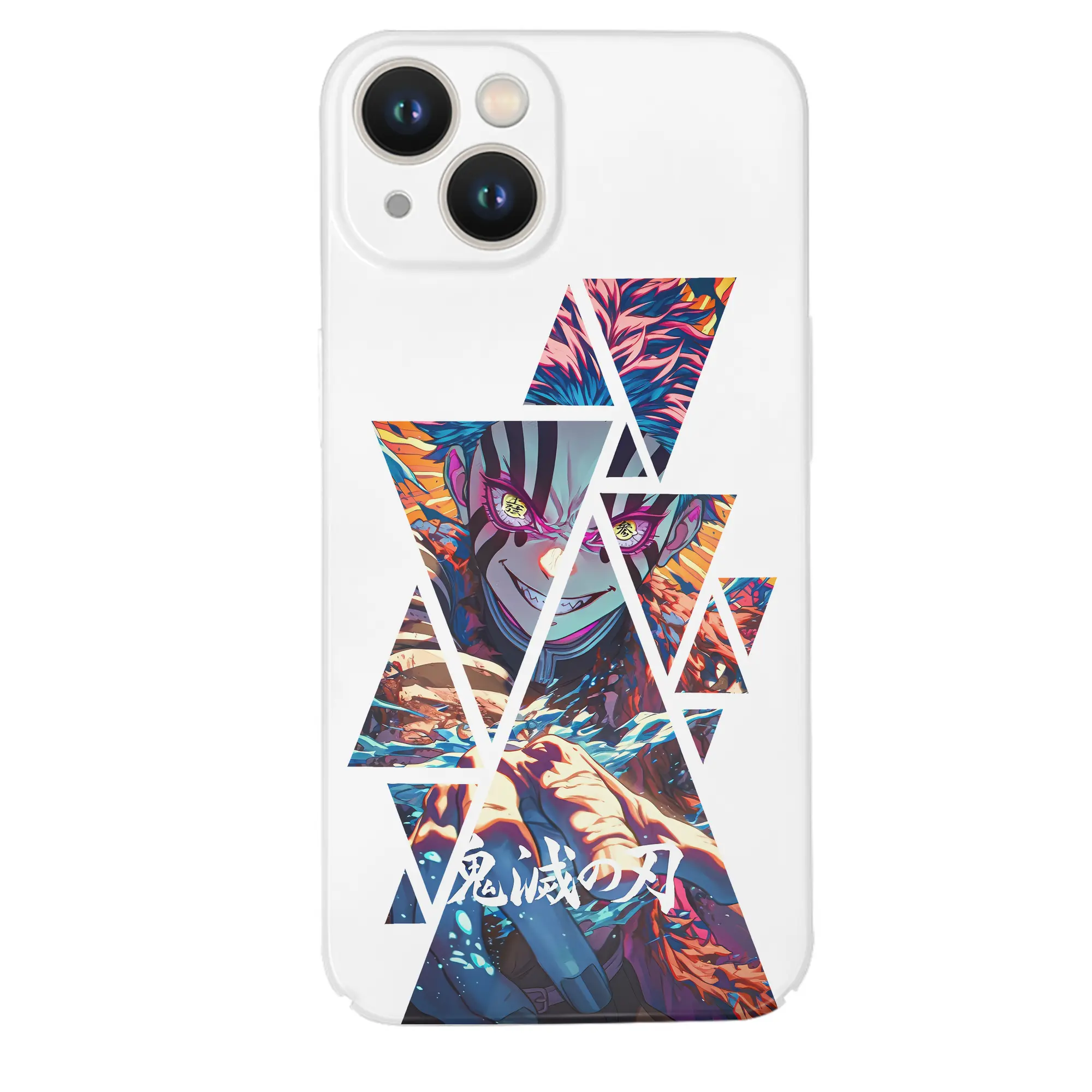 鬼滅の刃 グッズ,猗窩座 - IPhone 14シリーズ対応 ・ ハードケース ・ 衝撃吸収 ・ 360度密着 ・ カメラ保護 ・ 高品質プラスチック ・ 快適操作