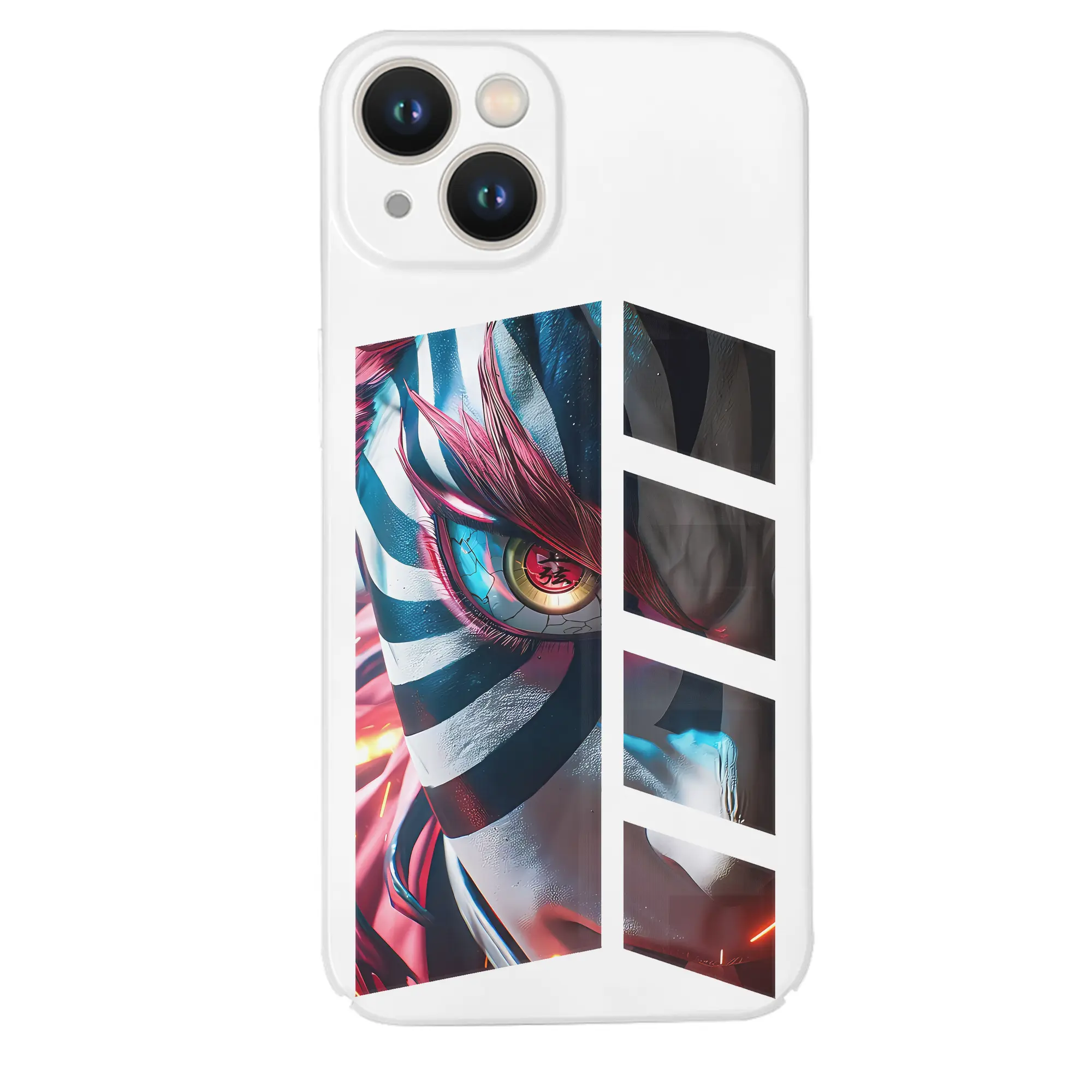 鬼滅の刃 グッズ,猗窩座 - IPhone 14シリーズ対応 ・ ハードケース ・ 衝撃吸収 ・ 360度密着 ・ カメラ保護 ・ 高品質プラスチック ・ 快適操作