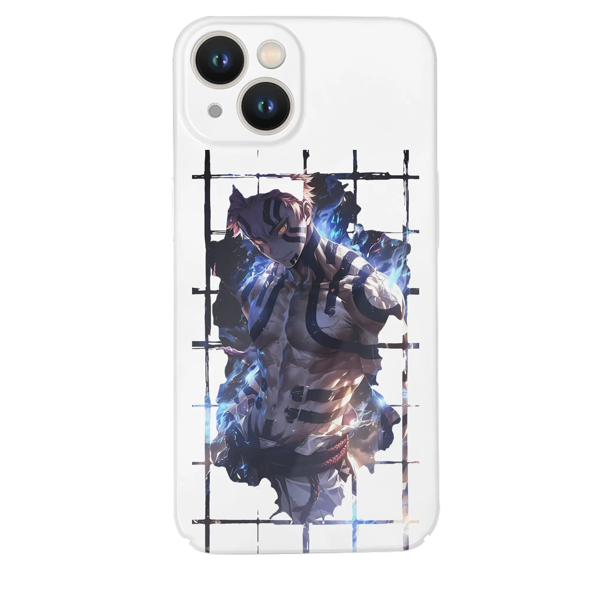 鬼滅の刃 グッズ,猗窩座 - IPhone 14シリーズ対応 ・ ハードケース ・ 衝撃吸収 ・ 360度密着 ・ カメラ保護 ・ 高品質プラスチック ・ 快適操作