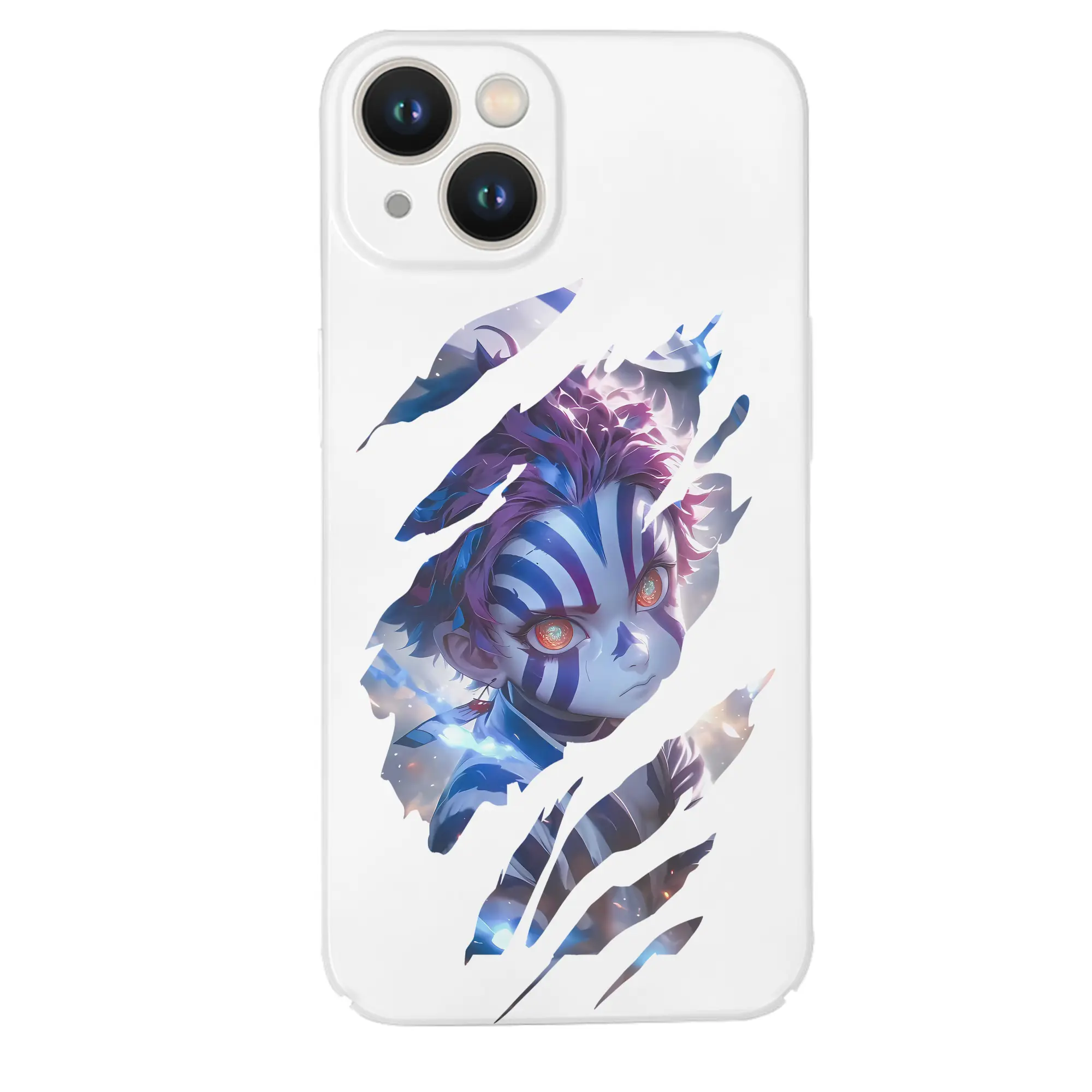 鬼滅の刃 グッズ,猗窩座 - IPhone 14シリーズ対応 ・ ハードケース ・ 衝撃吸収 ・ 360度密着 ・ カメラ保護 ・ 高品質プラスチック ・ 快適操作