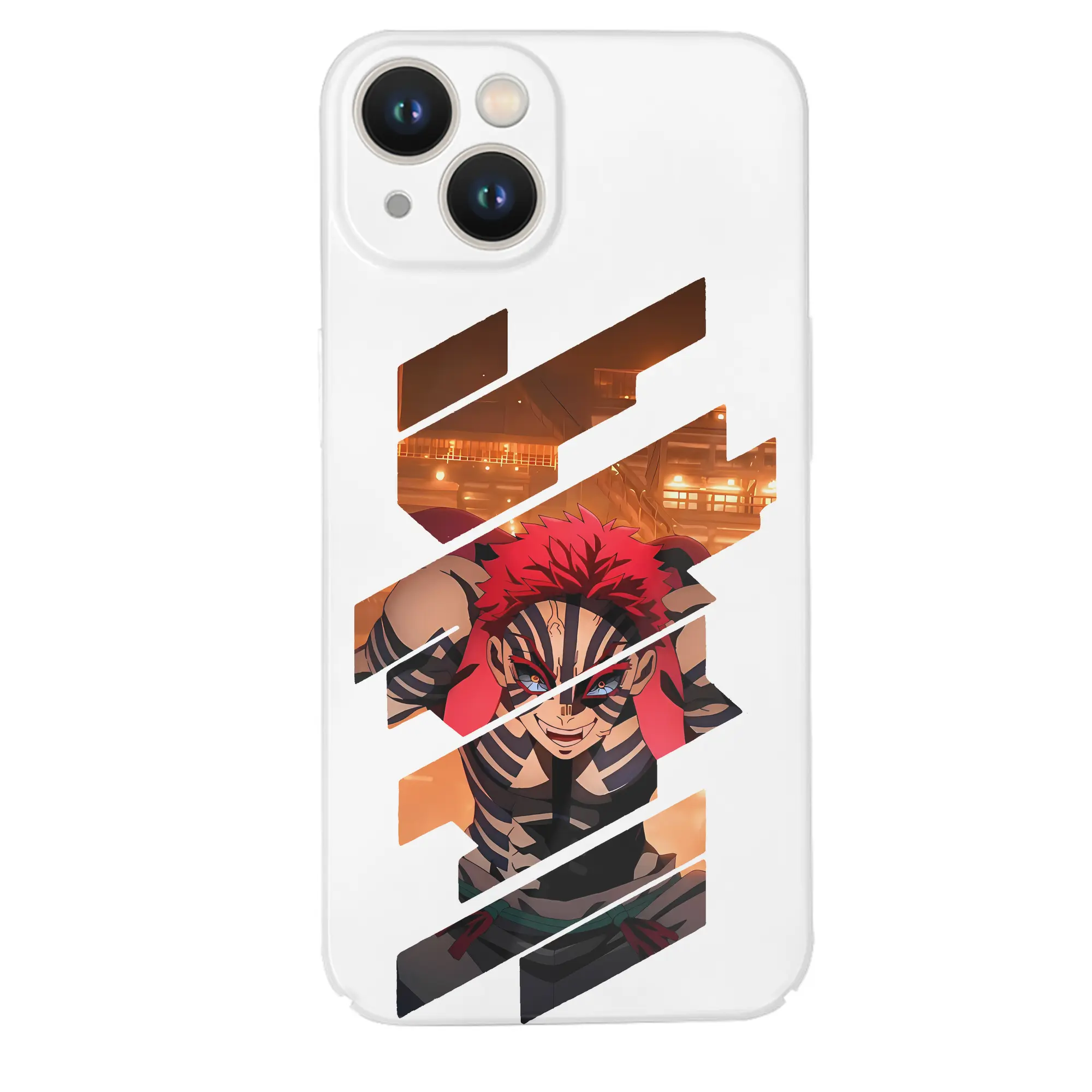 鬼滅の刃 グッズ,猗窩座 - IPhone 14シリーズ対応 ・ ハードケース ・ 衝撃吸収 ・ 360度密着 ・ カメラ保護 ・ 高品質プラスチック ・ 快適操作
