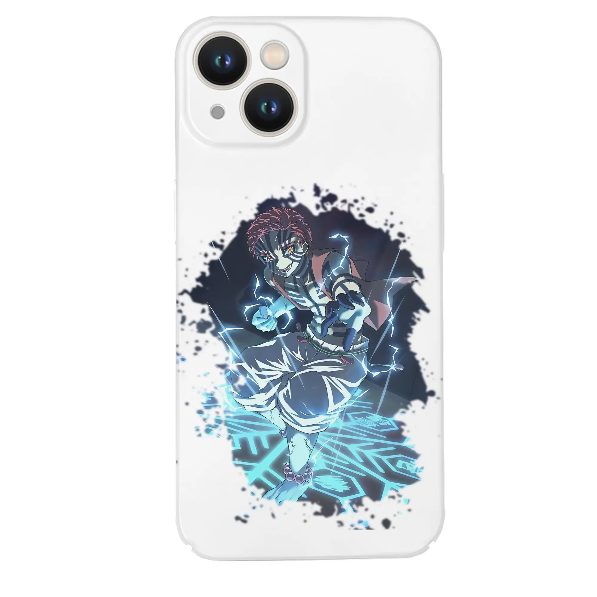 鬼滅の刃 グッズ,猗窩座 - IPhone 14シリーズ対応 ・ ハードケース ・ 衝撃吸収 ・ 360度密着 ・ カメラ保護 ・ 高品質プラスチック ・ 快適操作