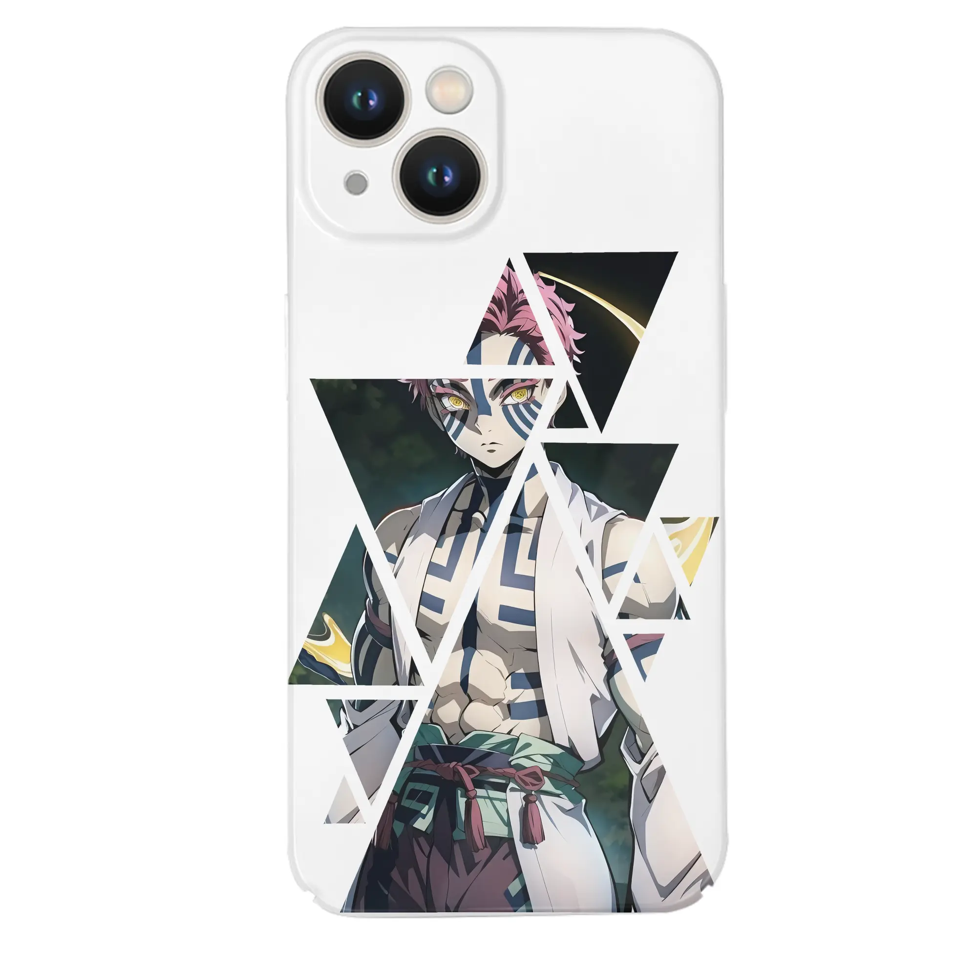 鬼滅の刃 グッズ,猗窩座 - IPhone 14シリーズ対応 ・ ハードケース ・ 衝撃吸収 ・ 360度密着 ・ カメラ保護 ・ 高品質プラスチック ・ 快適操作