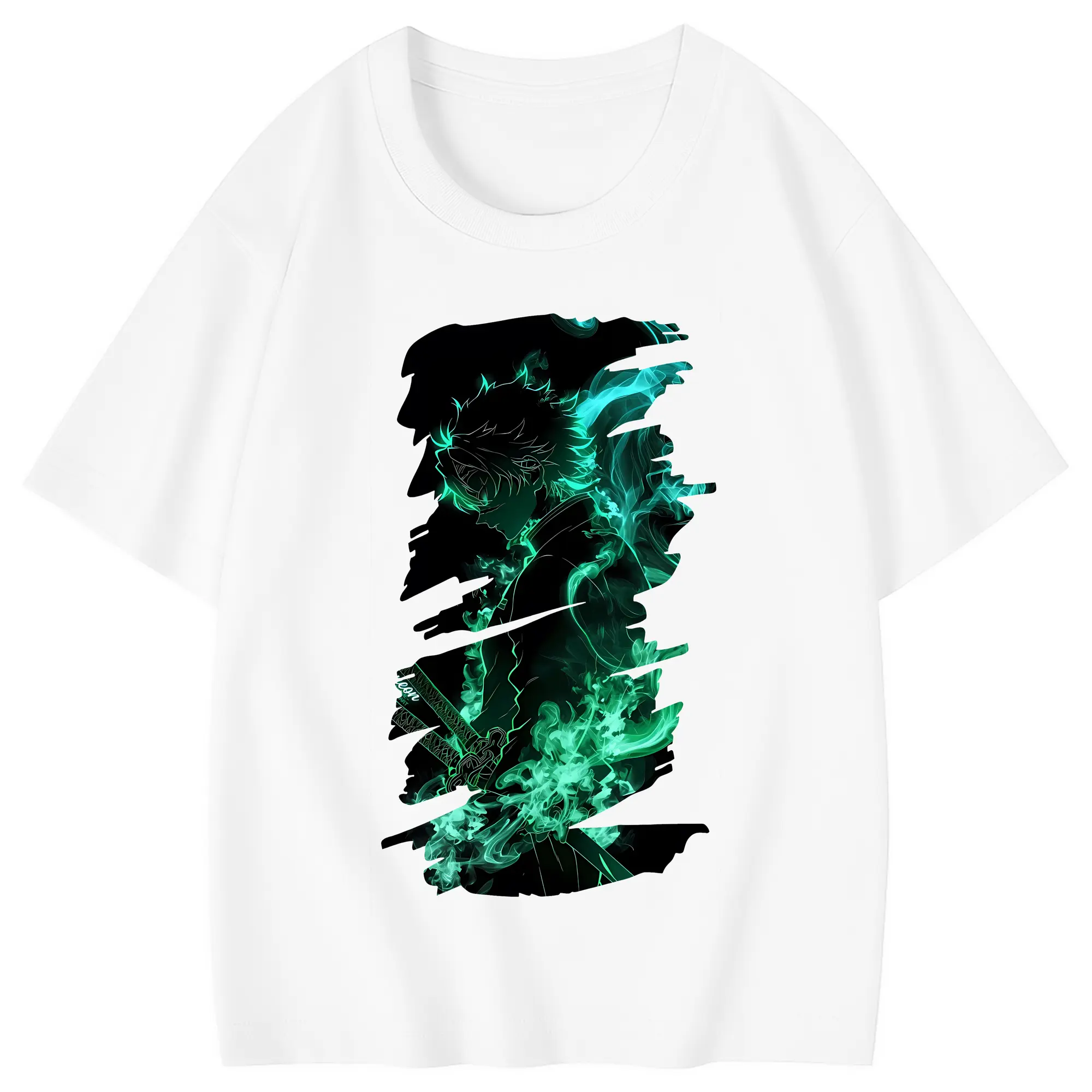 鬼滅の刃 グッズ,不死川 実弥 - 綿100％ キッズTシャツ ・ フロントプリント ・ 快適 通気性 ・ スポーツ カジュアル 散歩用