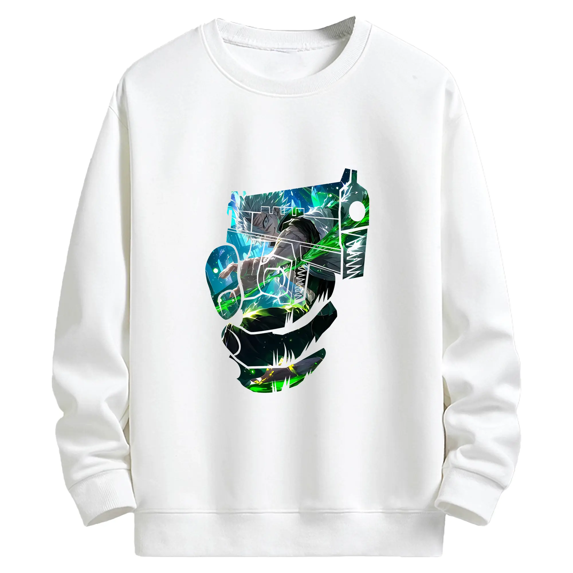 鬼滅の刃 グッズ,不死川 実弥 - 高品質 クルーネック スウェット ・ コットン59％ ポリエステル41％ ・ ユニセックス 長袖 トレーナー ・ カジュアル デイリー スポーツ 散歩用