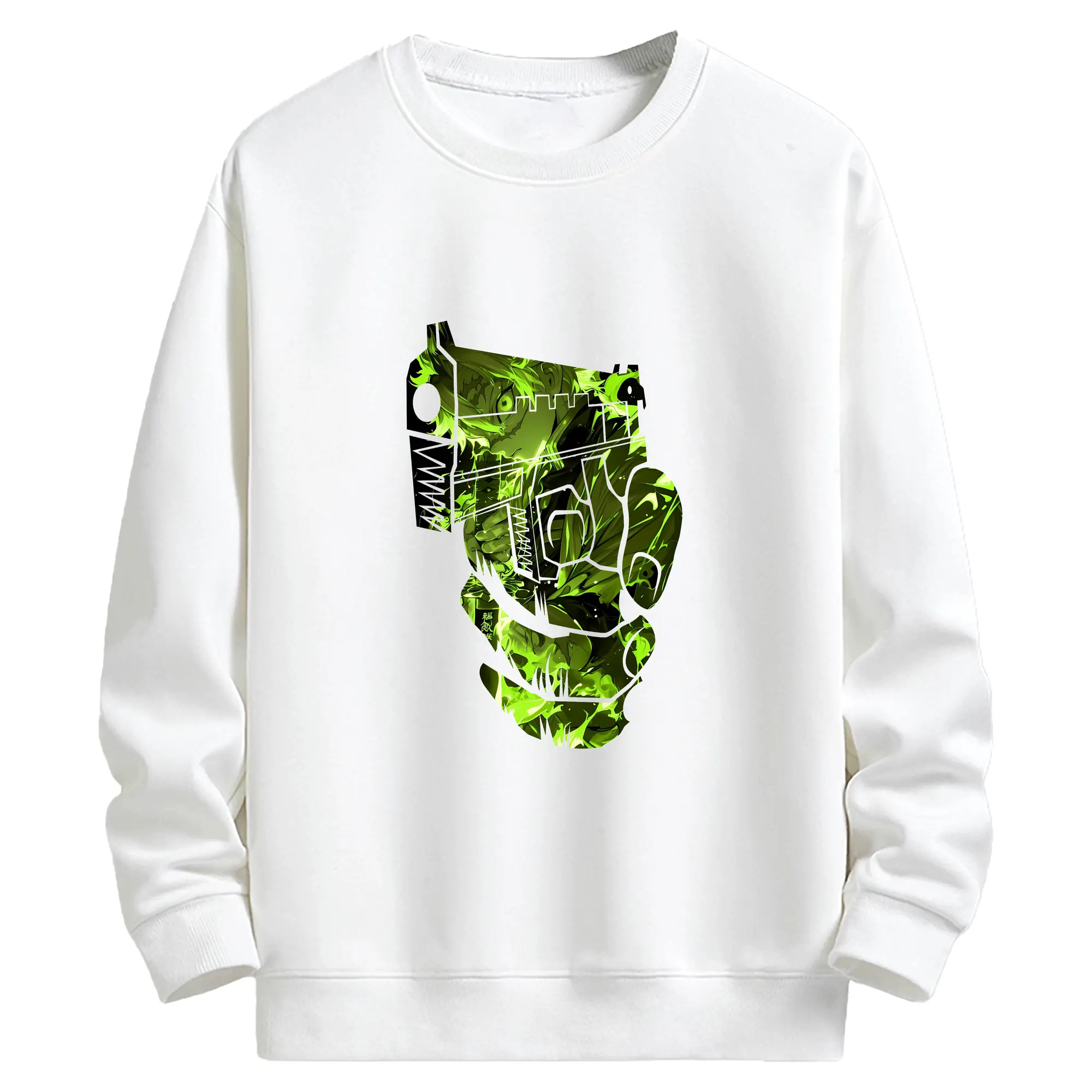 鬼滅の刃 グッズ,不死川 実弥 - 高品質 クルーネック スウェット ・ コットン59％ ポリエステル41％ ・ ユニセックス 長袖 トレーナー ・ カジュアル デイリー スポーツ 散歩用