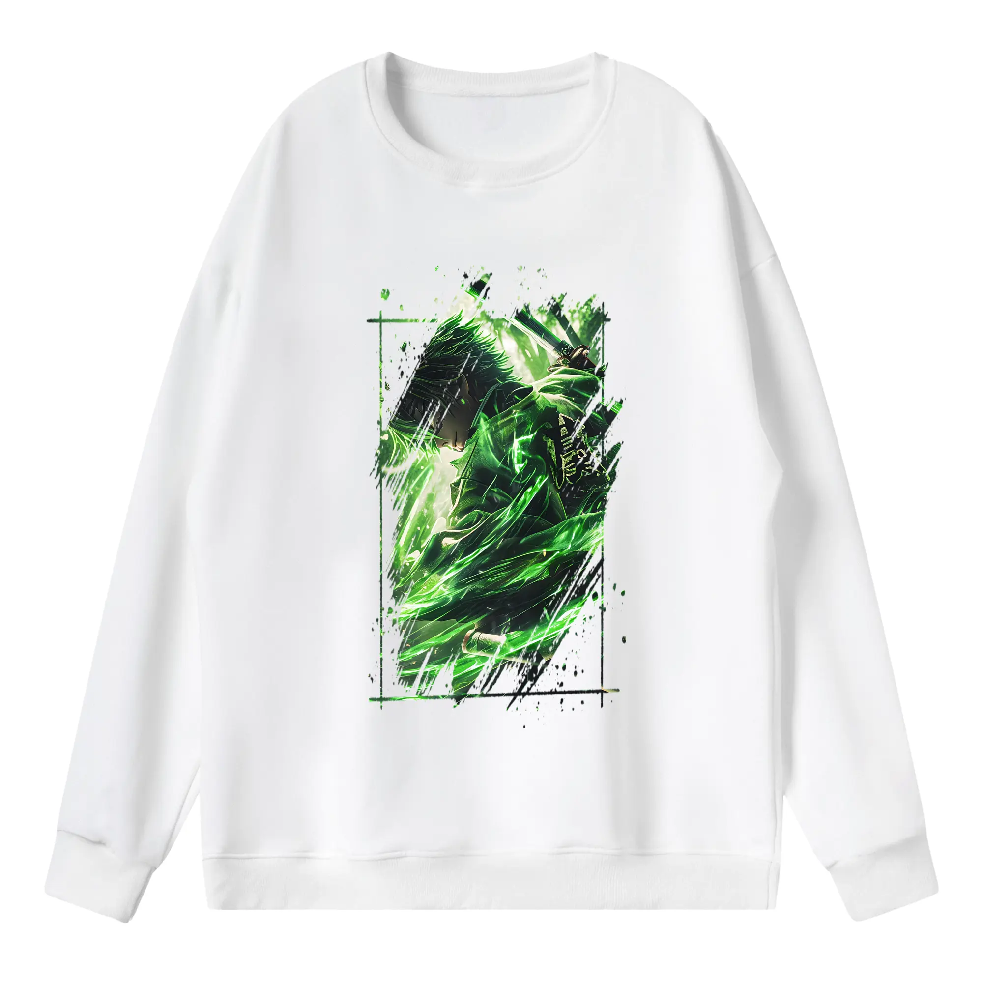 鬼滅の刃 グッズ,不死川 実弥 - 薄手 クルーネック スウェット 裏毛260g · ポリエステル 春秋向け カジュアル 男女兼用 · トレーナー デイリー スポーツ 散歩に最適