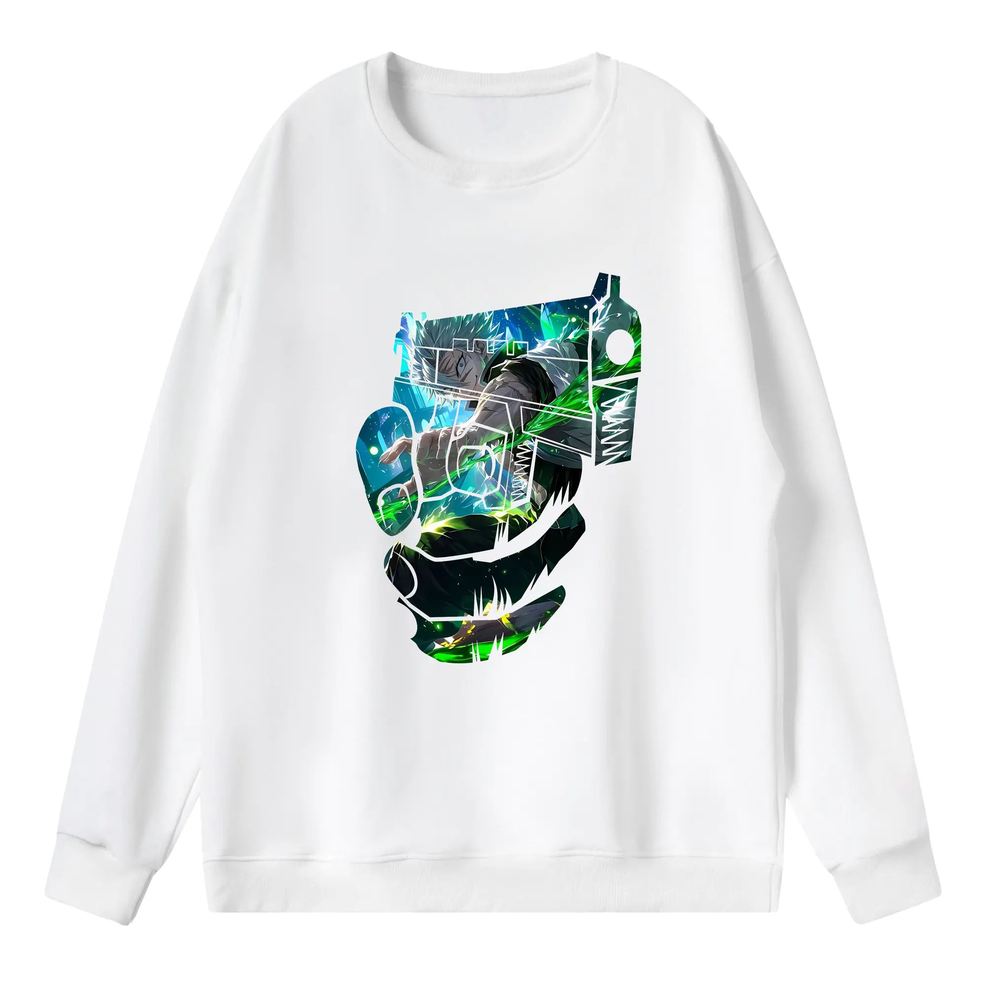 鬼滅の刃 グッズ,不死川 実弥 - 薄手 クルーネック スウェット 裏毛260g · ポリエステル 春秋向け カジュアル 男女兼用 · トレーナー デイリー スポーツ 散歩に最適