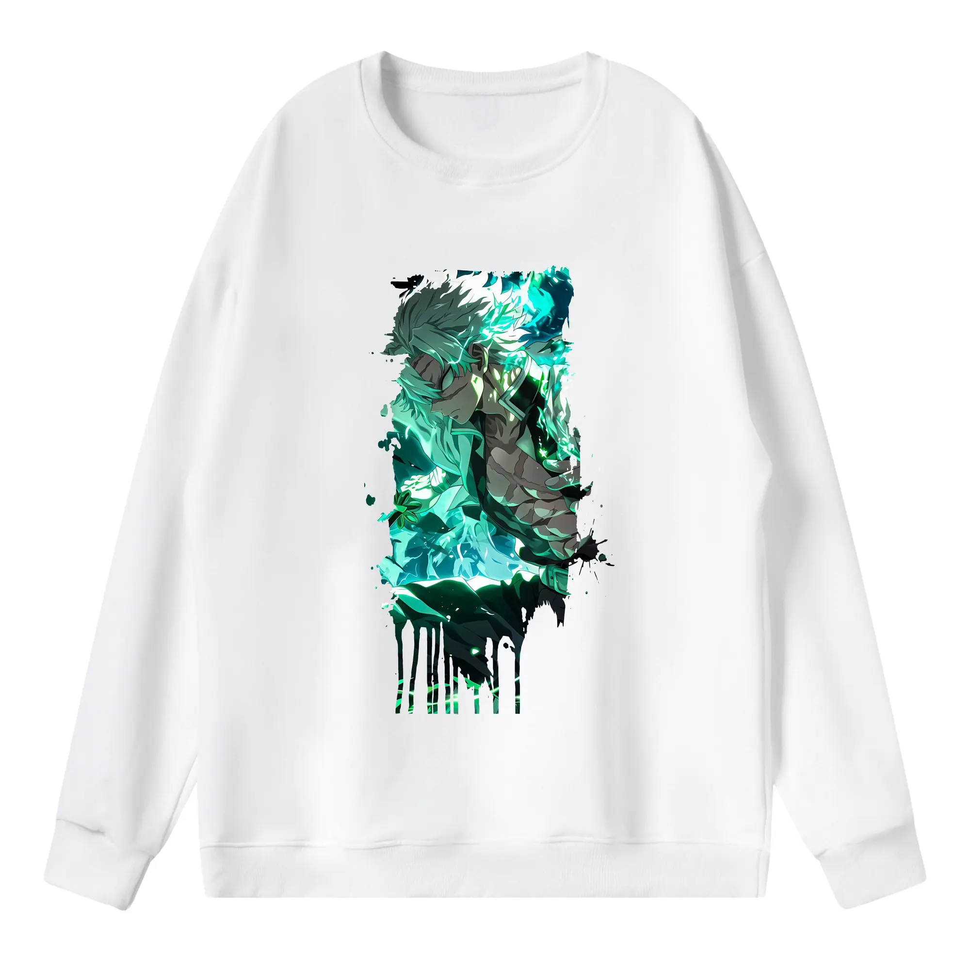 鬼滅の刃 グッズ,不死川 実弥 - 薄手 クルーネック スウェット 裏毛260g · ポリエステル 春秋向け カジュアル 男女兼用 · トレーナー デイリー スポーツ 散歩に最適