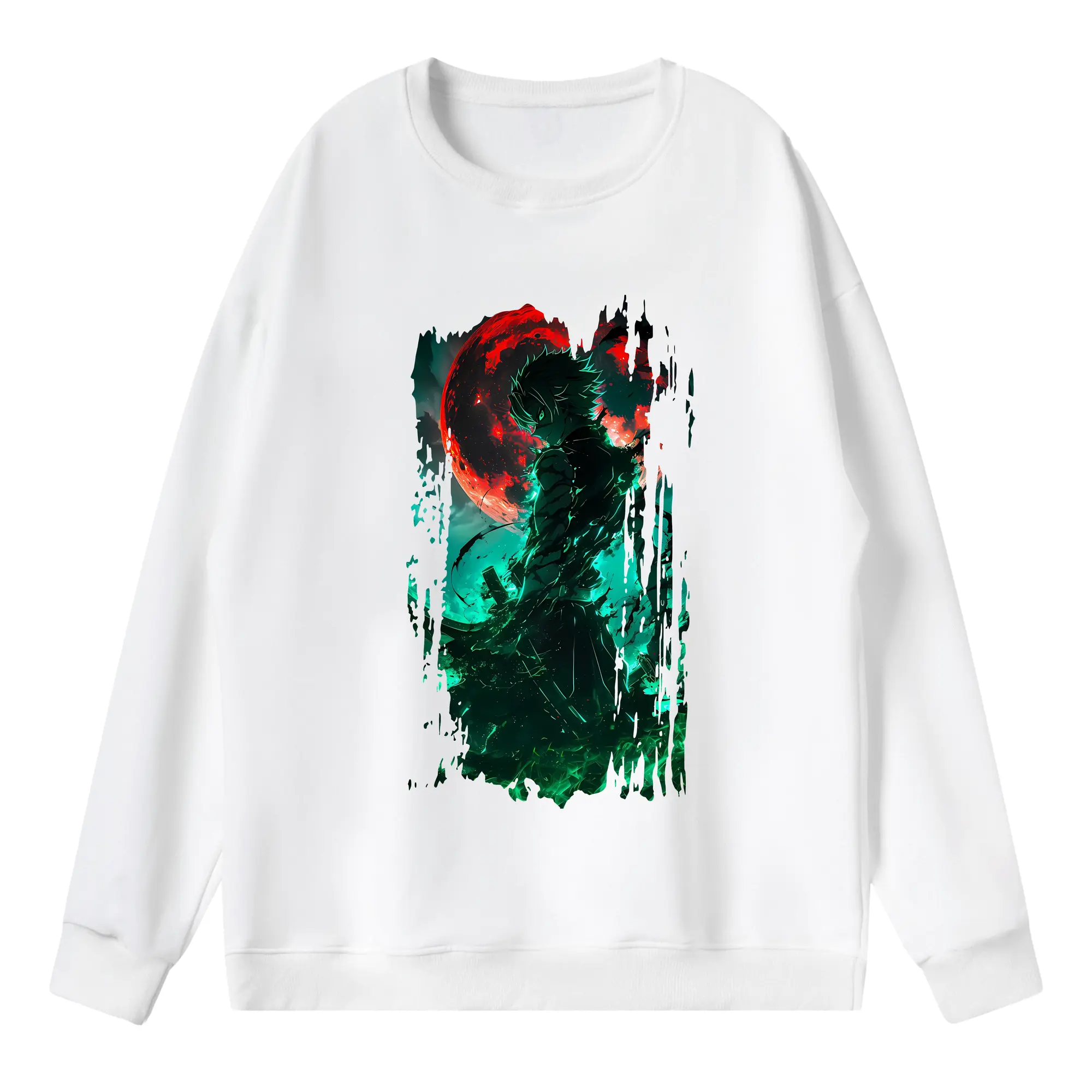 鬼滅の刃 グッズ,不死川 実弥 - 薄手 クルーネック スウェット 裏毛260g · ポリエステル 春秋向け カジュアル 男女兼用 · トレーナー デイリー スポーツ 散歩に最適