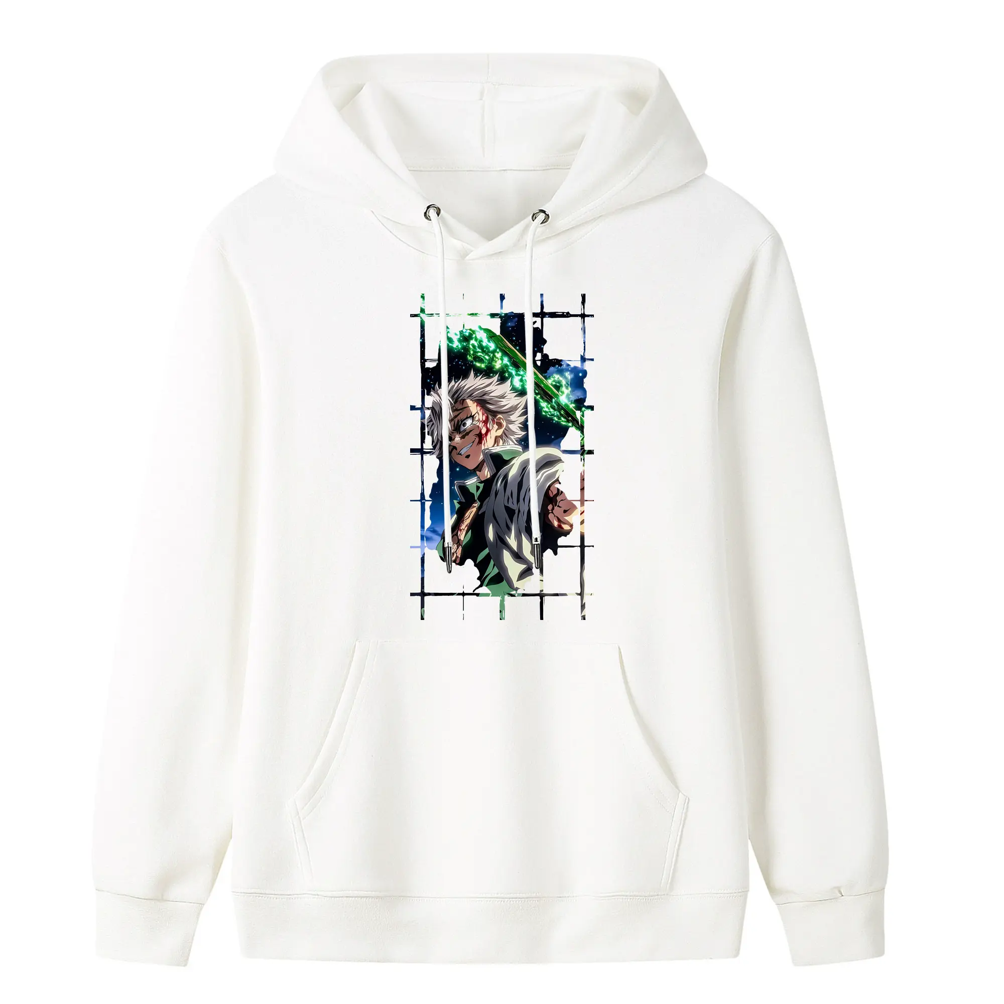 鬼滅の刃 グッズ,不死川 実弥 - キッズ フード付きパーカー ・ フロントプリント ・ ポリエステル100％ ・ 快適 通学 スポーツ 日常使い お散歩用