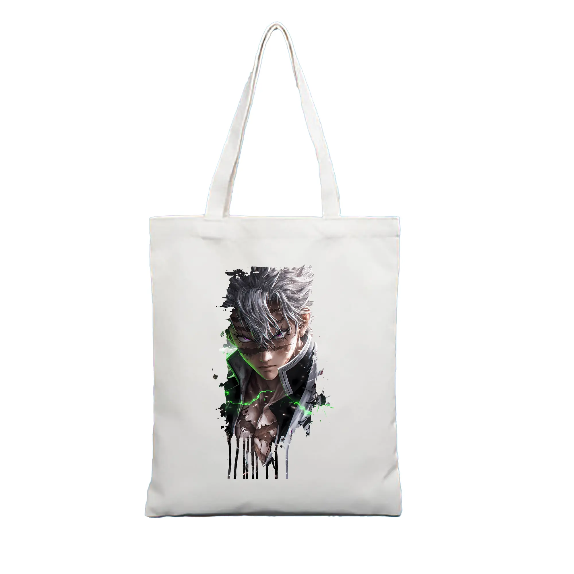 鬼滅の刃 グッズ,不死川 実弥 - 縦型キャンバス手提げバッグ（トートバッグ） ・ キャンバス素材 ・ ショッピング用 ・ 軽量 丈夫 お手入れ簡単