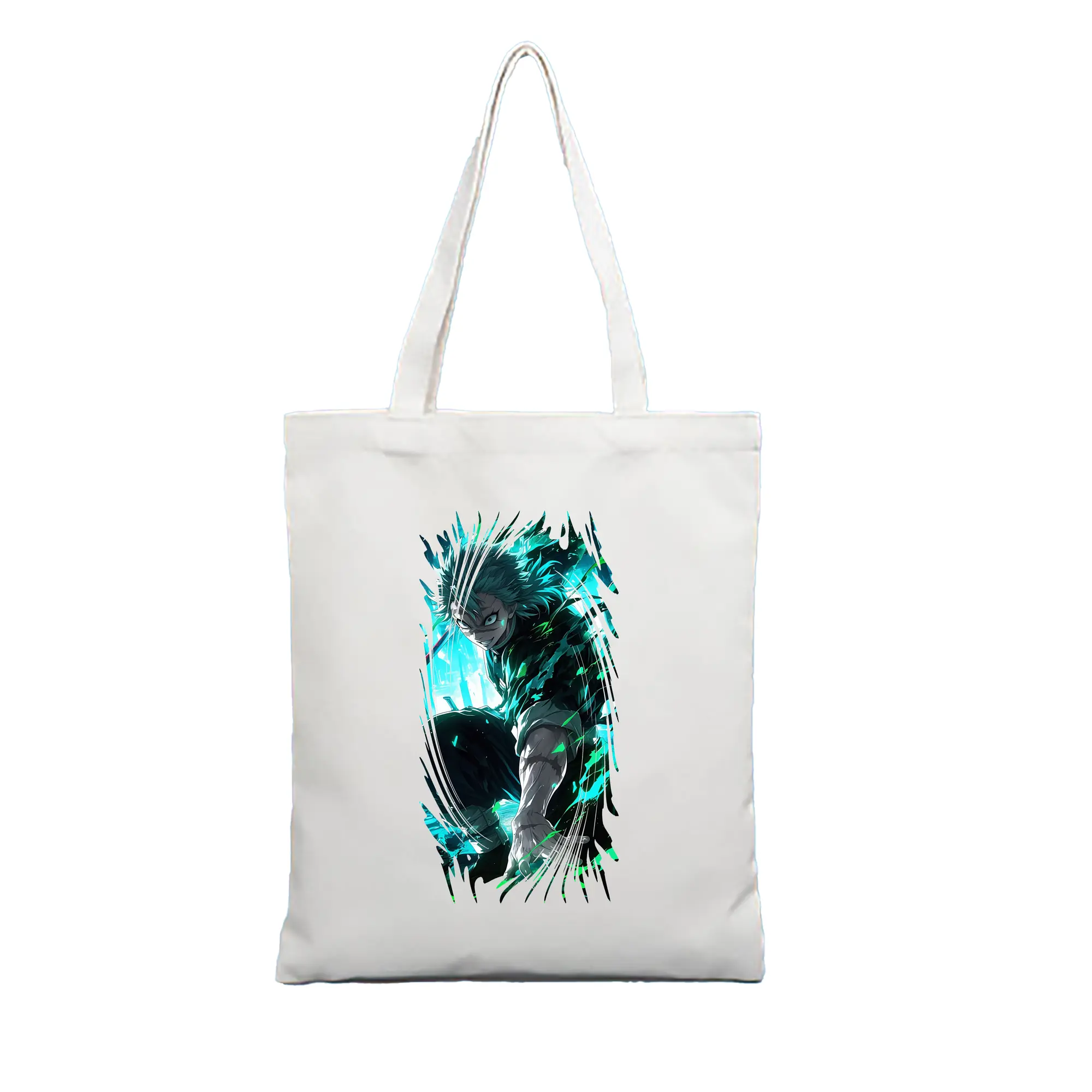 鬼滅の刃 グッズ,不死川 実弥 - 縦型キャンバス手提げバッグ（トートバッグ） ・ キャンバス素材 ・ ショッピング用 ・ 軽量 丈夫 お手入れ簡単