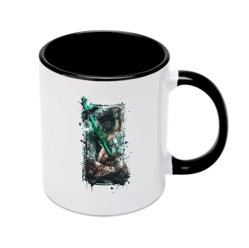 鬼滅の刃 グッズ,不死川 実弥 - カラフルマグカップ ・ 陶器 ・ 熱転写プリント ・ 鮮やかデザイン ・ 耐久性 高品質 ・ コーヒー お茶 ギフト用