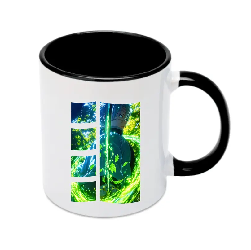 鬼滅の刃 グッズ,不死川 実弥 - カラフルマグカップ ・ 陶器 ・ 熱転写プリント ・ 鮮やかデザイン ・ 耐久性 高品質 ・ コーヒー お茶 ギフト用