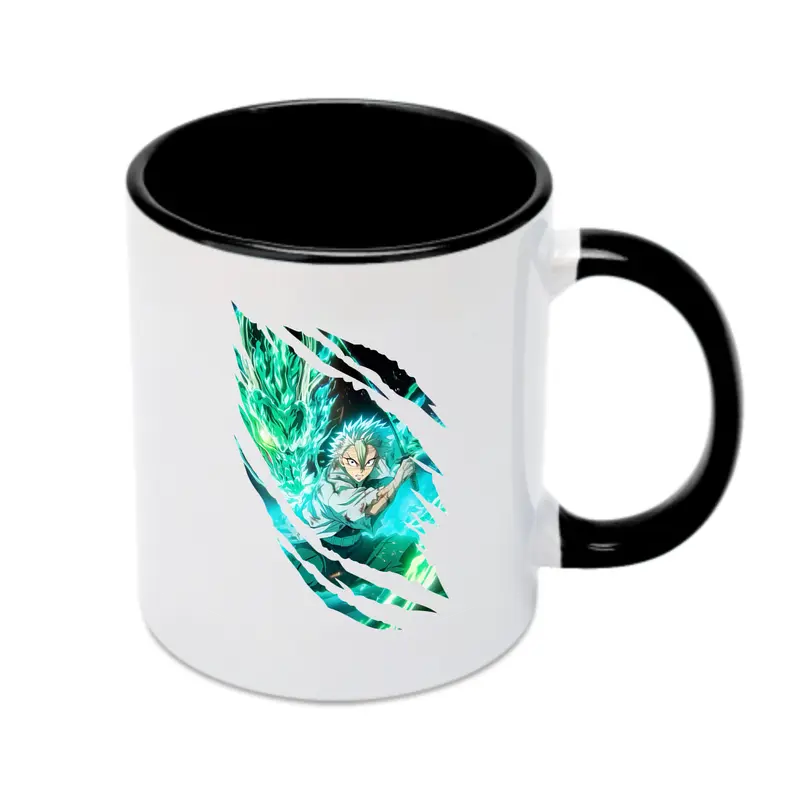 鬼滅の刃 グッズ,不死川 実弥 - カラフルマグカップ ・ 陶器 ・ 熱転写プリント ・ 鮮やかデザイン ・ 耐久性 高品質 ・ コーヒー お茶 ギフト用