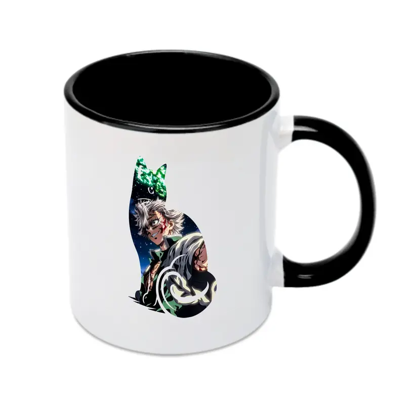 鬼滅の刃 グッズ,不死川 実弥 - カラフルマグカップ ・ 陶器 ・ 熱転写プリント ・ 鮮やかデザイン ・ 耐久性 高品質 ・ コーヒー お茶 ギフト用