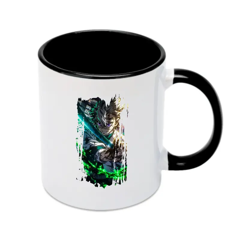 鬼滅の刃 グッズ,不死川 実弥 - カラフルマグカップ ・ 陶器 ・ 熱転写プリント ・ 鮮やかデザイン ・ 耐久性 高品質 ・ コーヒー お茶 ギフト用