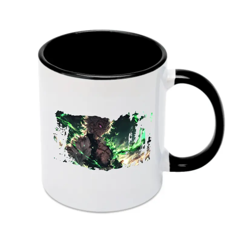 鬼滅の刃 グッズ,不死川 実弥 - カラフルマグカップ ・ 陶器 ・ 熱転写プリント ・ 鮮やかデザイン ・ 耐久性 高品質 ・ コーヒー お茶 ギフト用