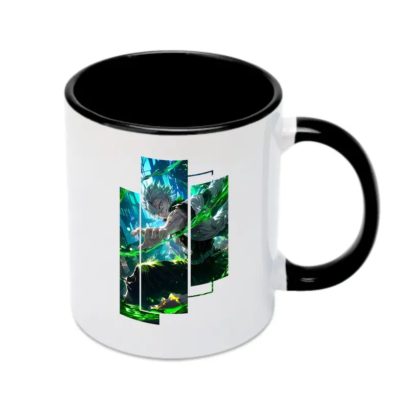 鬼滅の刃 グッズ,不死川 実弥 - カラフルマグカップ ・ 陶器 ・ 熱転写プリント ・ 鮮やかデザイン ・ 耐久性 高品質 ・ コーヒー お茶 ギフト用