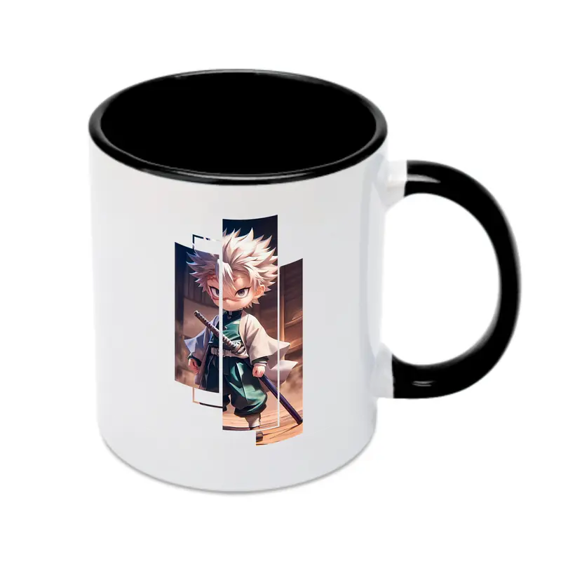 鬼滅の刃 グッズ,不死川 実弥 - カラフルマグカップ ・ 陶器 ・ 熱転写プリント ・ 鮮やかデザイン ・ 耐久性 高品質 ・ コーヒー お茶 ギフト用
