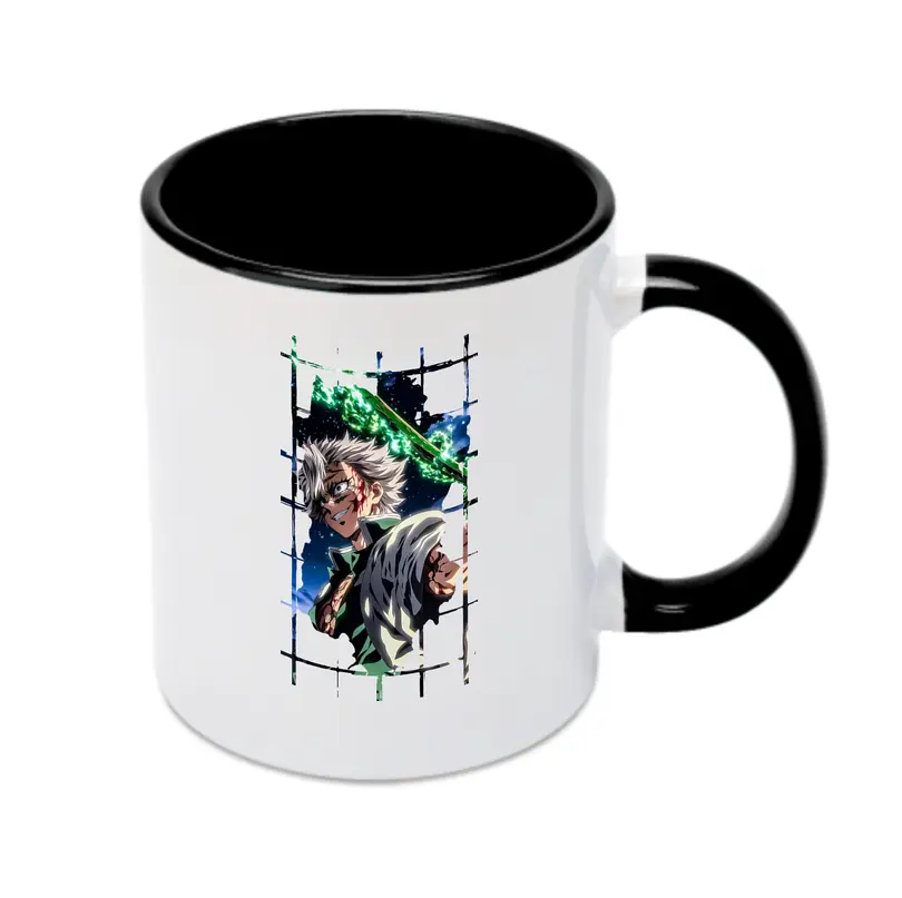 鬼滅の刃 グッズ,不死川 実弥 - カラフルマグカップ ・ 陶器 ・ 熱転写プリント ・ 鮮やかデザイン ・ 耐久性 高品質 ・ コーヒー お茶 ギフト用