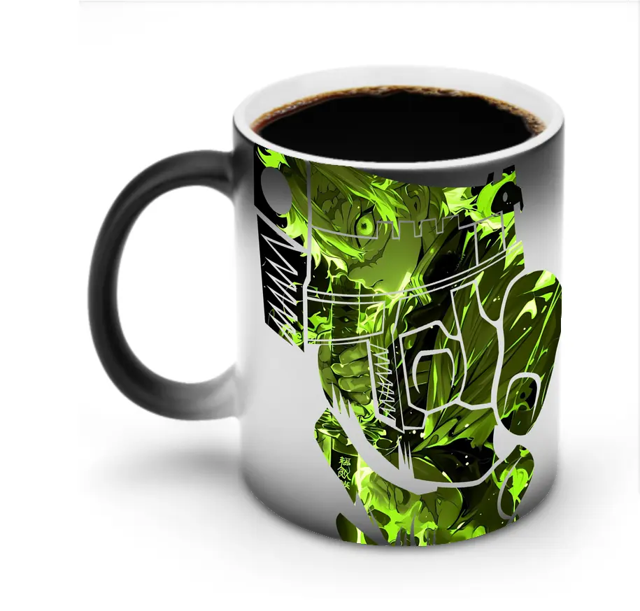 鬼滅の刃 グッズ,不死川 実弥 - 変色マグカップ ・ セラミック ・ 熱転写プリント ・ 耐久性 高品質 ・ ギフト・自宅用 コーヒー お茶