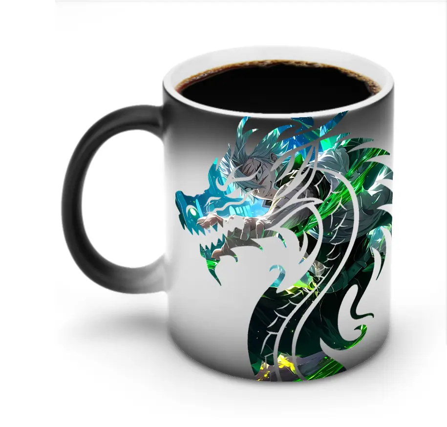 鬼滅の刃 グッズ,不死川 実弥 - 変色マグカップ ・ セラミック ・ 熱転写プリント ・ 耐久性 高品質 ・ ギフト・自宅用 コーヒー お茶