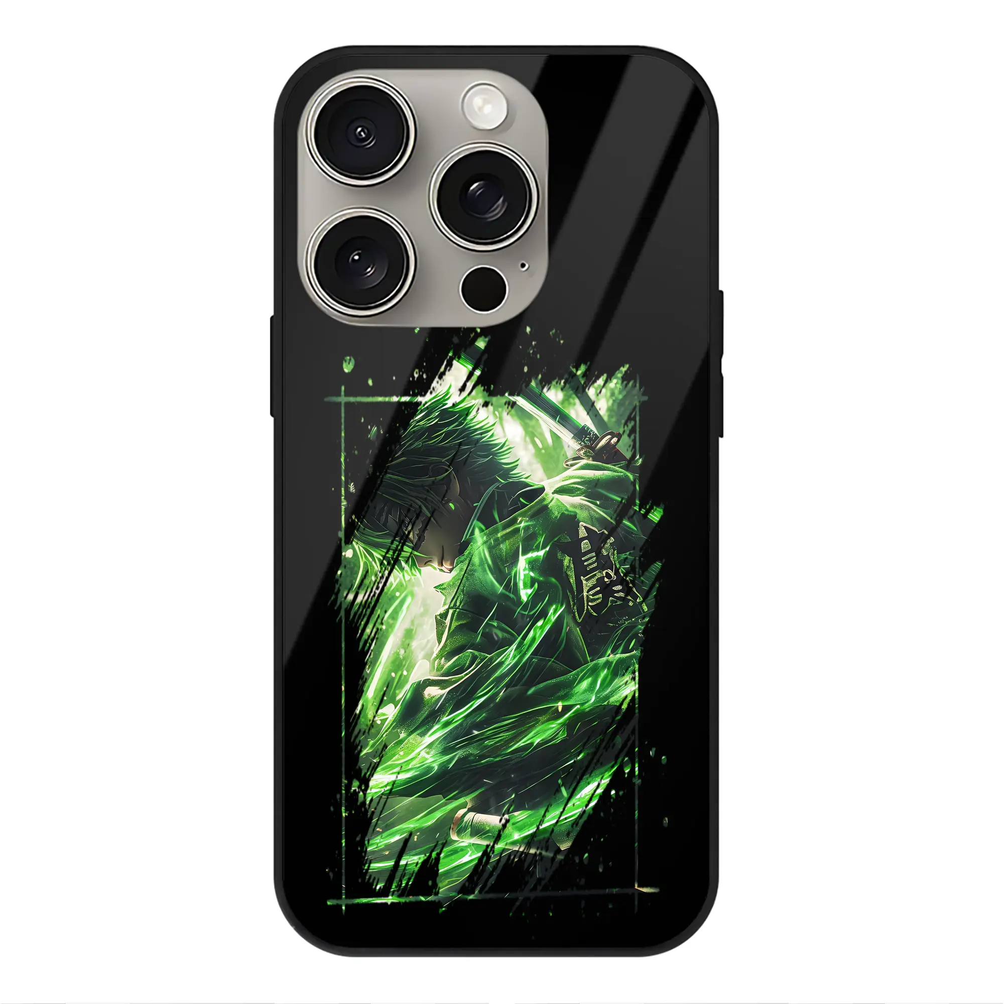 鬼滅の刃 グッズ,不死川 実弥 - IPhone15Pro対応 ・ スマホケース ・ 背面ガラス ・ TPU+強化ガラス ・ 耐衝撃 ・ 黄変防止 ・ ワイヤレス充電対応 ・ 3D立体ボタン