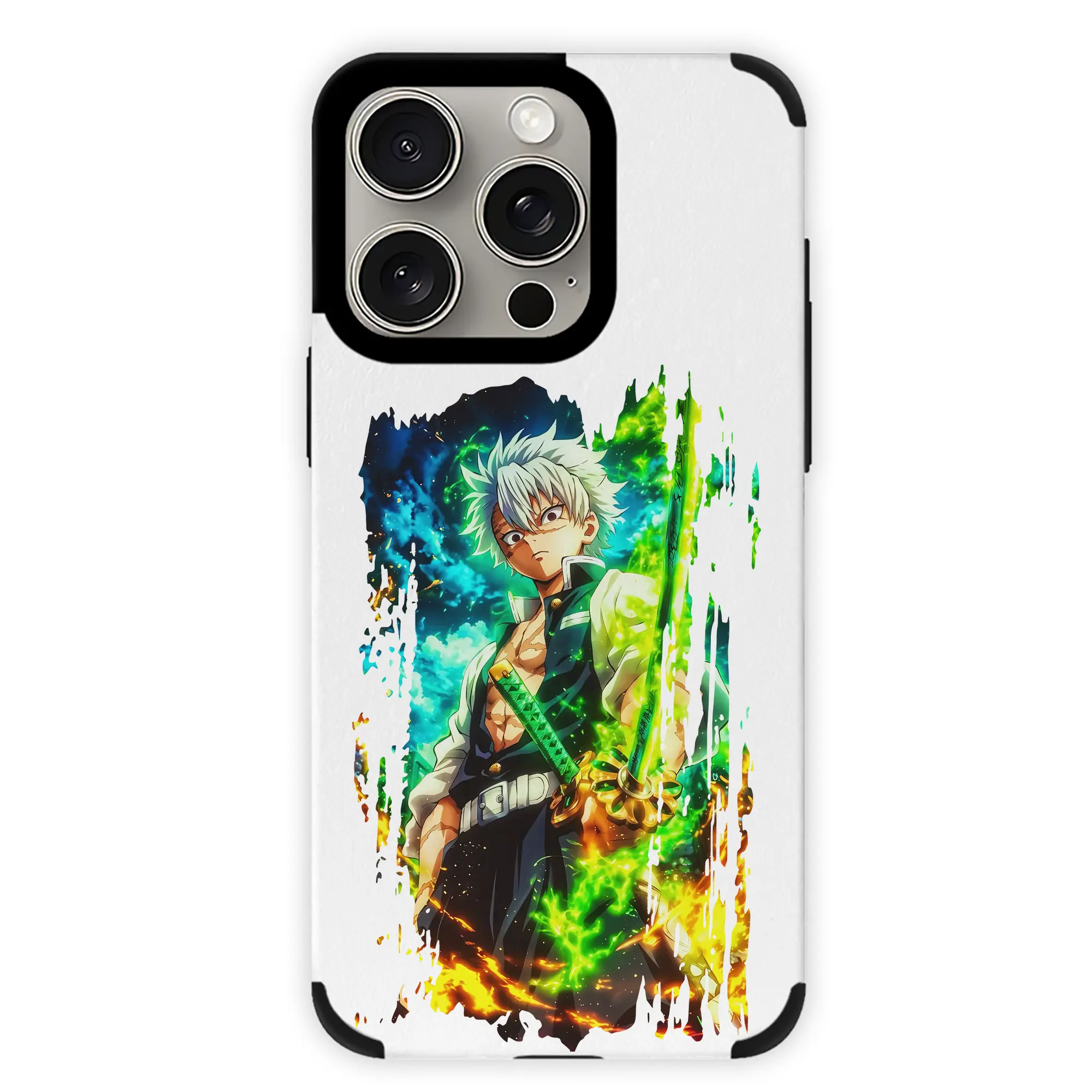 鬼滅の刃 グッズ,不死川 実弥 - IPhone15ProMax対応 ・ PUレザースマホケース ・ 耐衝撃 ・ 黄変防止 ・ 360度全面保護 ・ 柔らか手触り ・ 3D立体ボタン