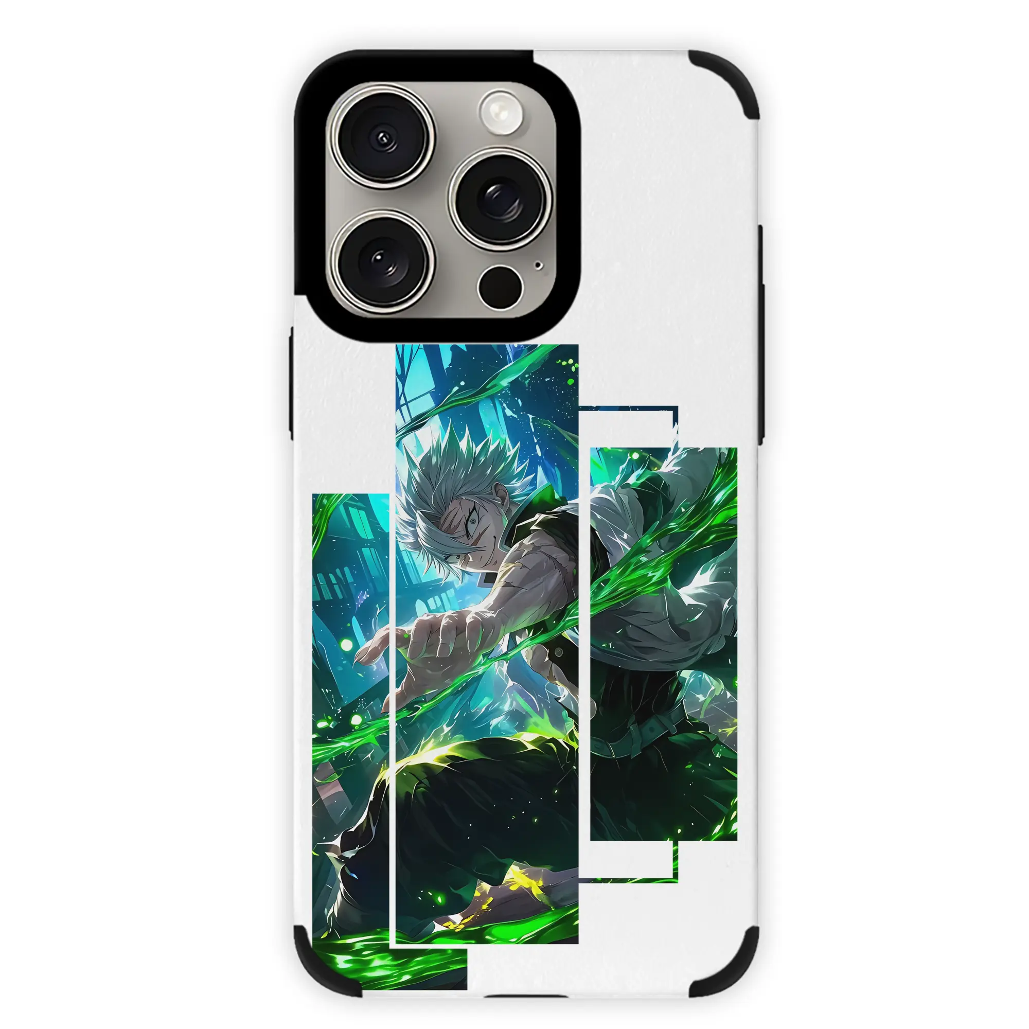 鬼滅の刃 グッズ,不死川 実弥 - IPhone15ProMax対応 ・ PUレザースマホケース ・ 耐衝撃 ・ 黄変防止 ・ 360度全面保護 ・ 柔らか手触り ・ 3D立体ボタン