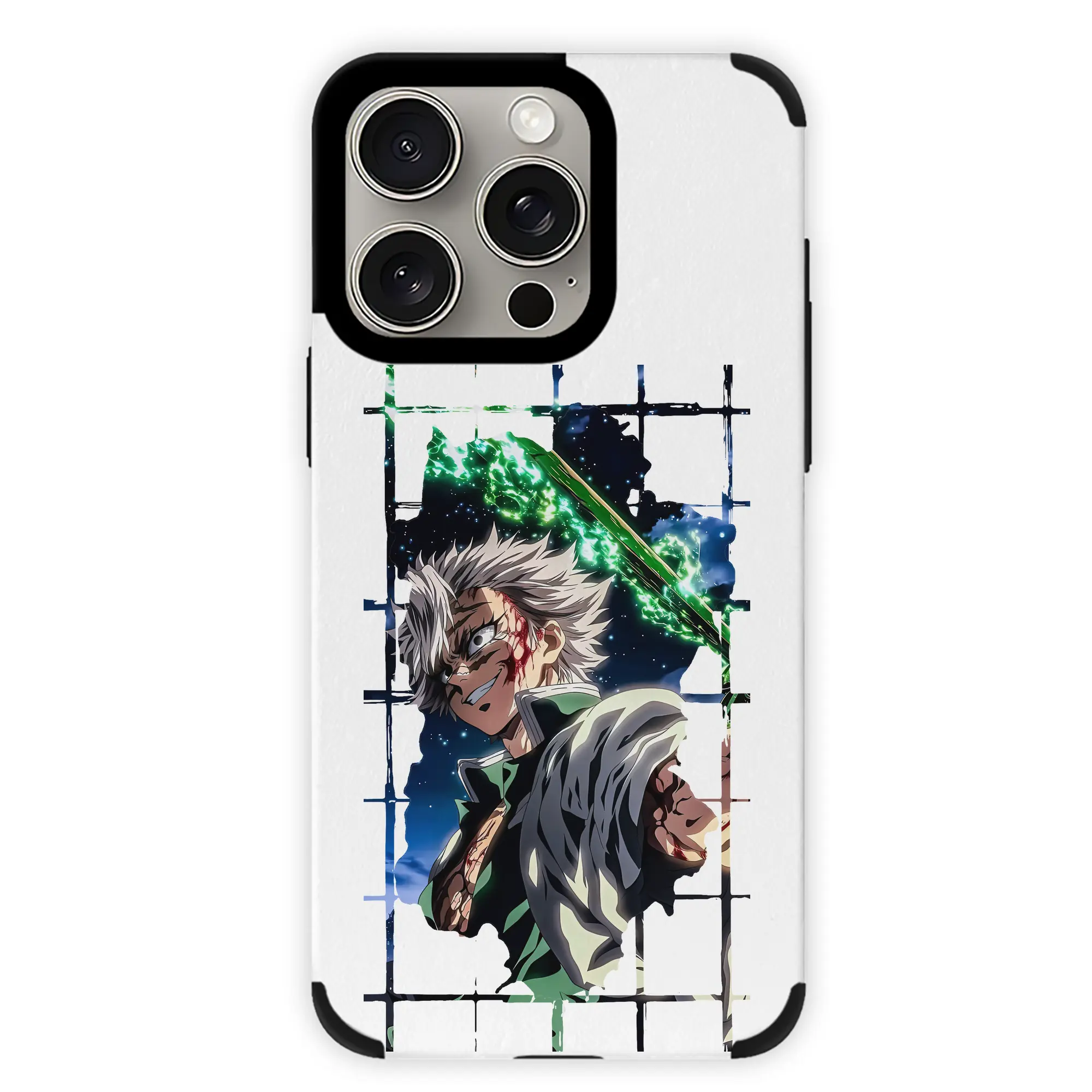 鬼滅の刃 グッズ,不死川 実弥 - IPhone15ProMax対応 ・ PUレザースマホケース ・ 耐衝撃 ・ 黄変防止 ・ 360度全面保護 ・ 柔らか手触り ・ 3D立体ボタン