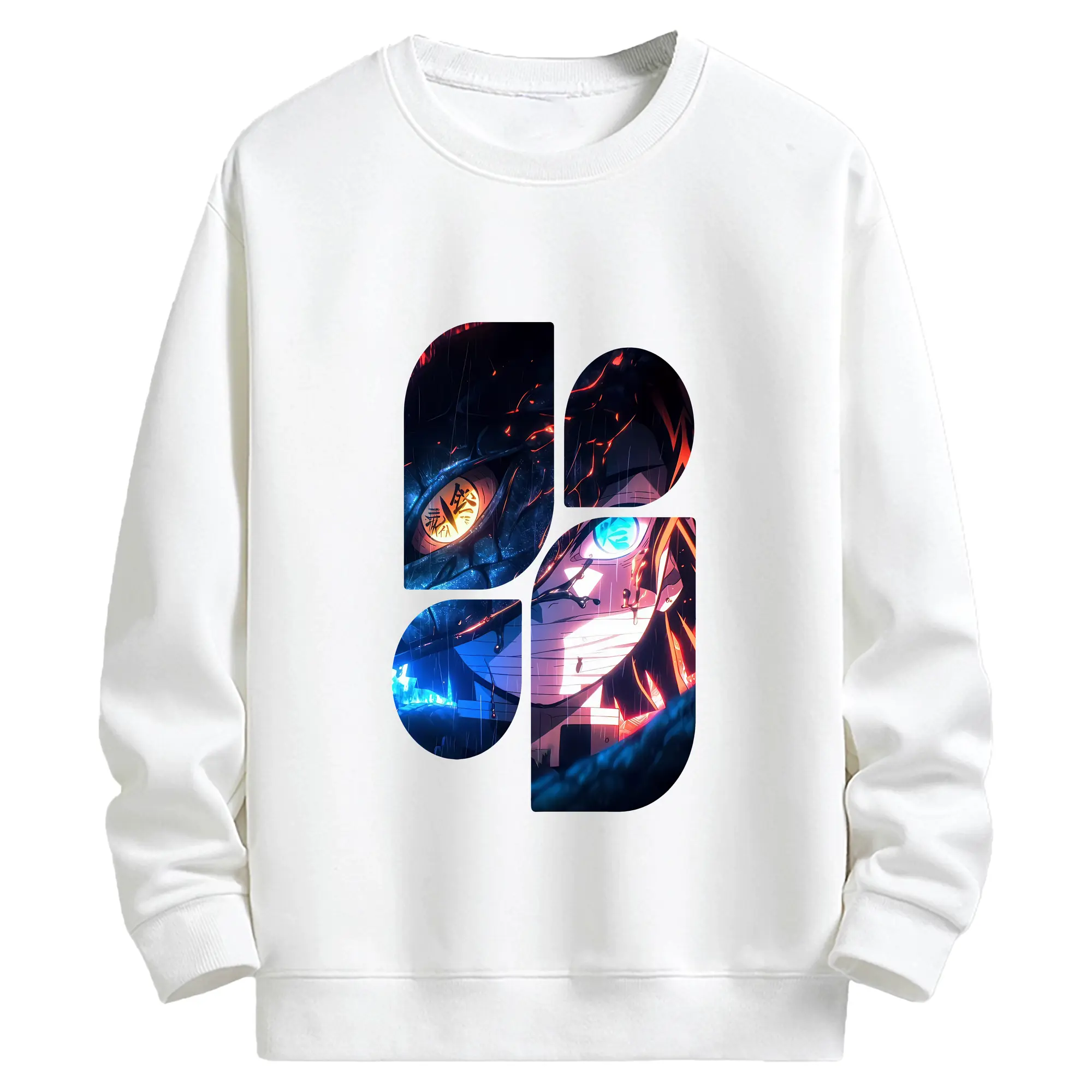 鬼滅の刃 グッズ,伊黒 小芭内 - キッズ クルーネックスウェットシャツ ・ フロントプリント ・ 綿80％ ポリエステル20％ ・ 快適 通学 スポーツ 日常使い お散歩用