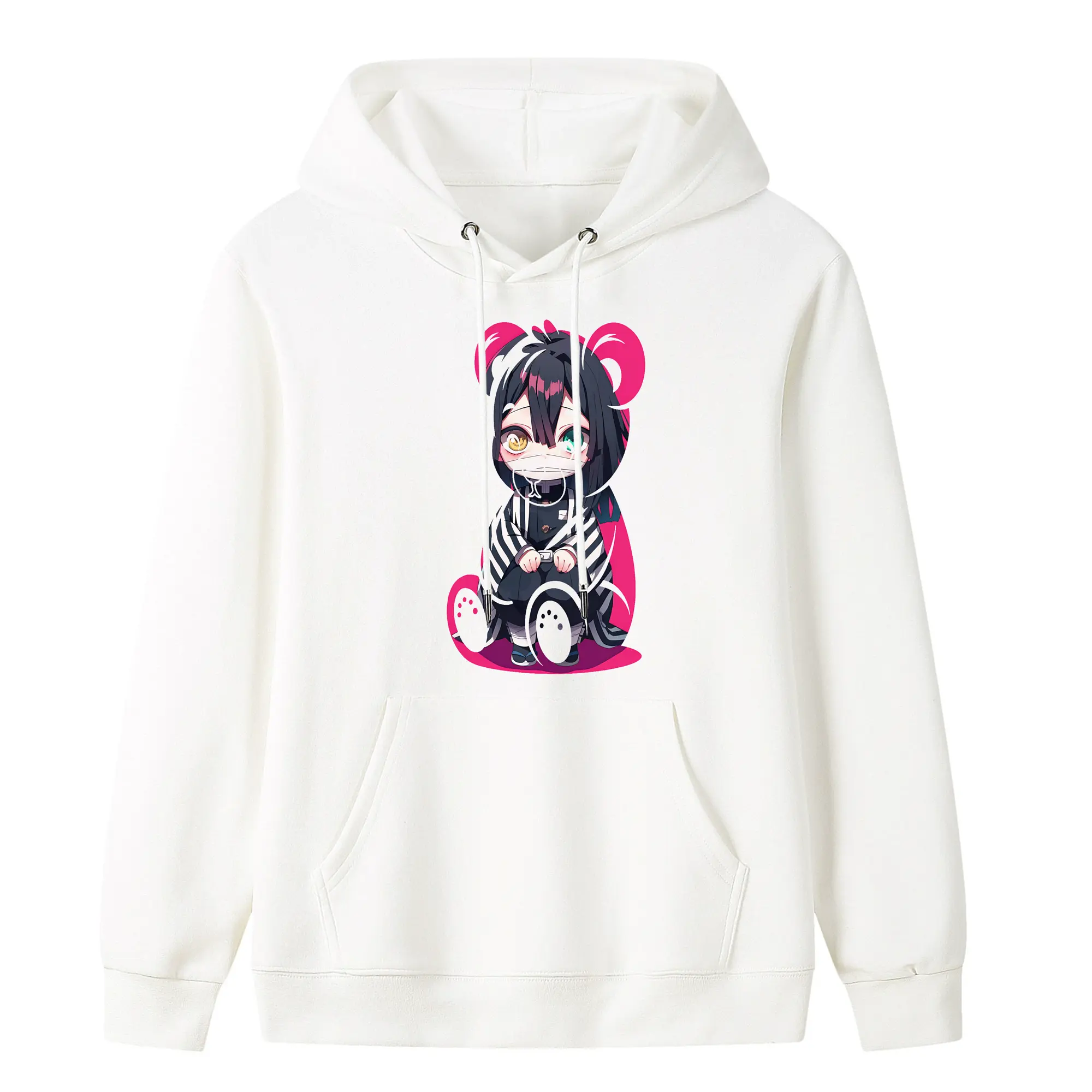 鬼滅の刃 グッズ,伊黒 小芭内 - キッズ フード付きパーカー ・ フロントプリント ・ ポリエステル100％ ・ 快適 通学 スポーツ 日常使い お散歩用