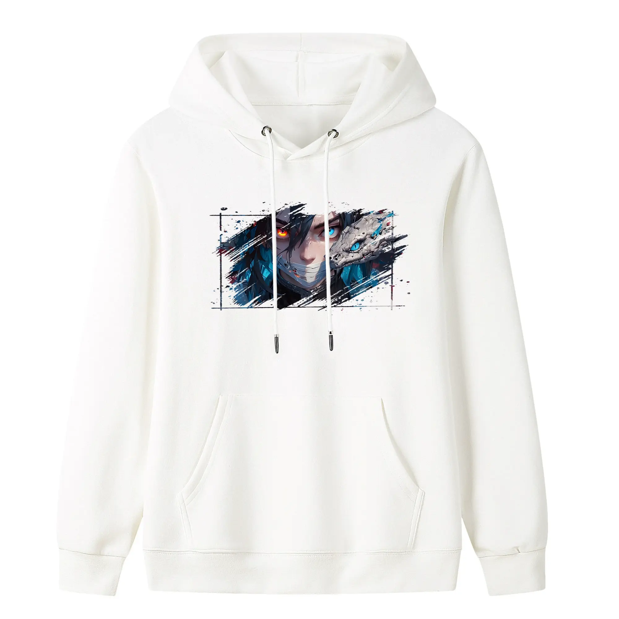 鬼滅の刃 グッズ,伊黒 小芭内 - キッズ フード付きパーカー ・ フロントプリント ・ ポリエステル100％ ・ 快適 通学 スポーツ 日常使い お散歩用