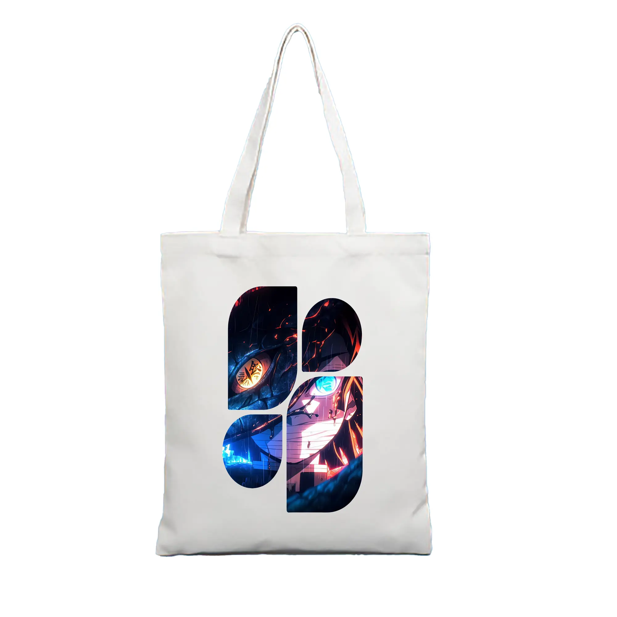 鬼滅の刃 グッズ,伊黒 小芭内 - 縦型キャンバス手提げバッグ（トートバッグ） ・ キャンバス素材 ・ ショッピング用 ・ 軽量 丈夫 お手入れ簡単