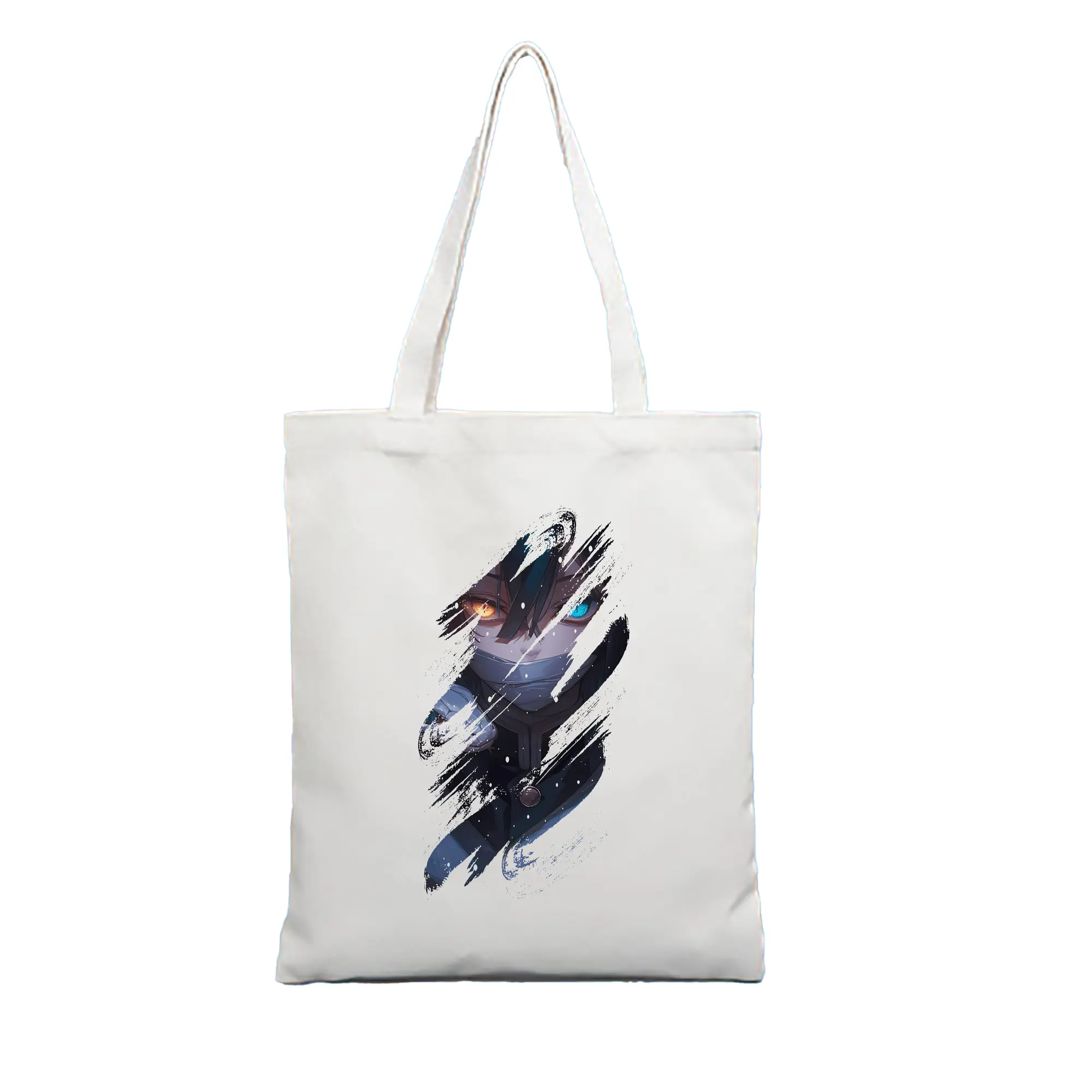 鬼滅の刃 グッズ,伊黒 小芭内 - 縦型キャンバス手提げバッグ（トートバッグ） ・ キャンバス素材 ・ ショッピング用 ・ 軽量 丈夫 お手入れ簡単