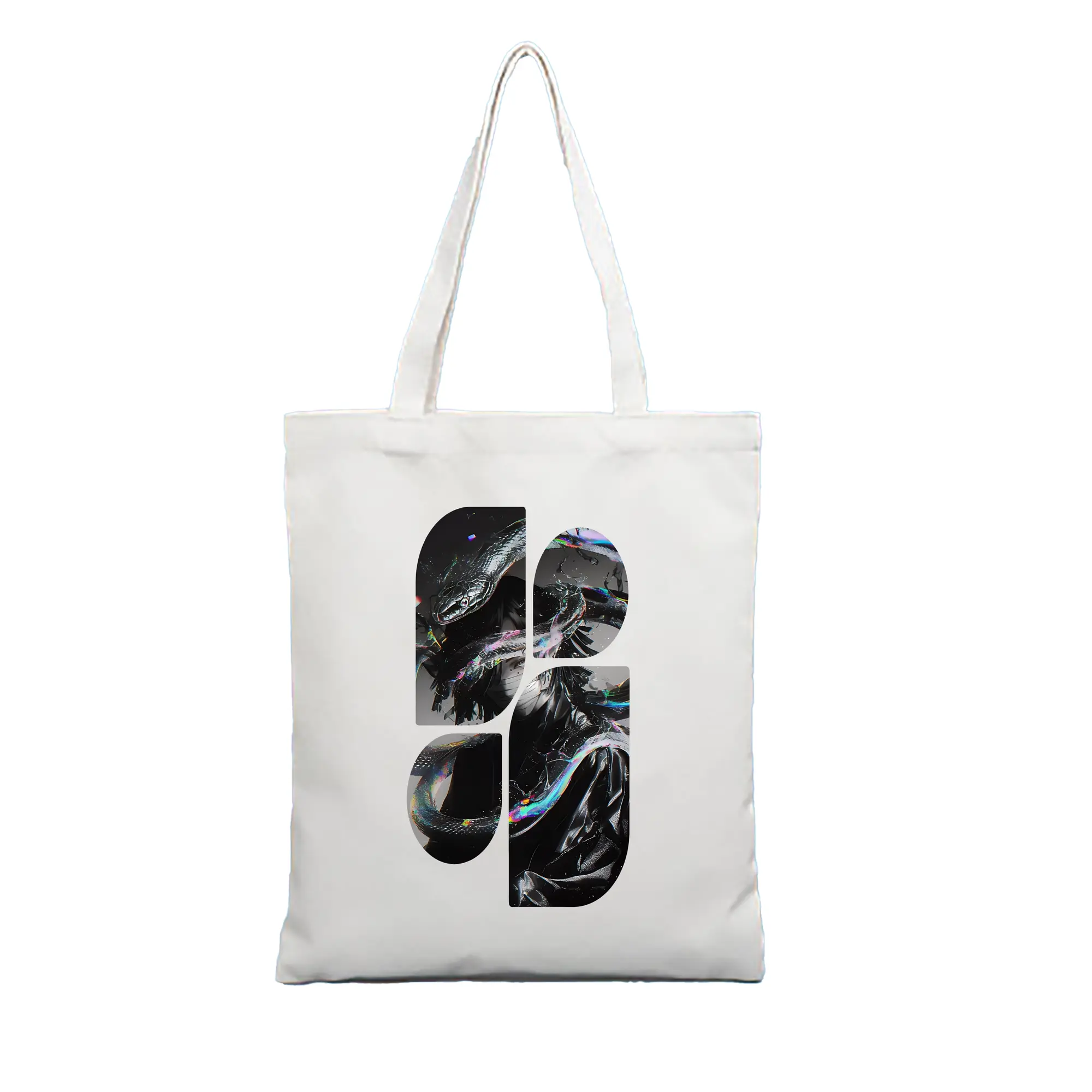 鬼滅の刃 グッズ,伊黒 小芭内 - 縦型キャンバス手提げバッグ（トートバッグ） ・ キャンバス素材 ・ ショッピング用 ・ 軽量 丈夫 お手入れ簡単