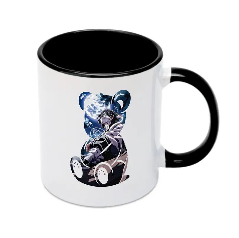 鬼滅の刃 グッズ,伊黒 小芭内 - カラフルマグカップ ・ 陶器 ・ 熱転写プリント ・ 鮮やかデザイン ・ 耐久性 高品質 ・ コーヒー お茶 ギフト用