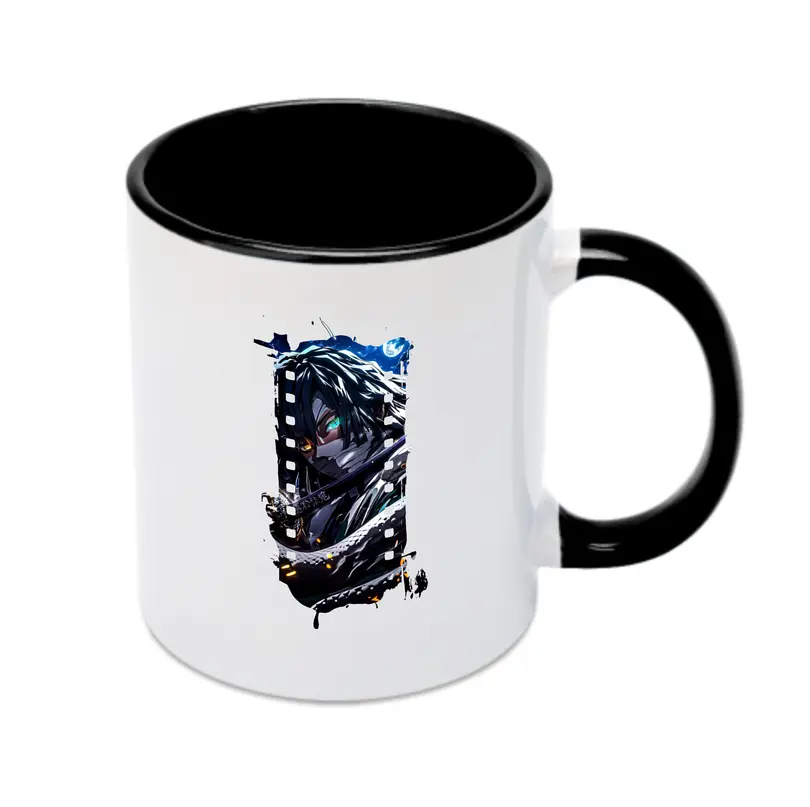 鬼滅の刃 グッズ,伊黒 小芭内 - カラフルマグカップ ・ 陶器 ・ 熱転写プリント ・ 鮮やかデザイン ・ 耐久性 高品質 ・ コーヒー お茶 ギフト用