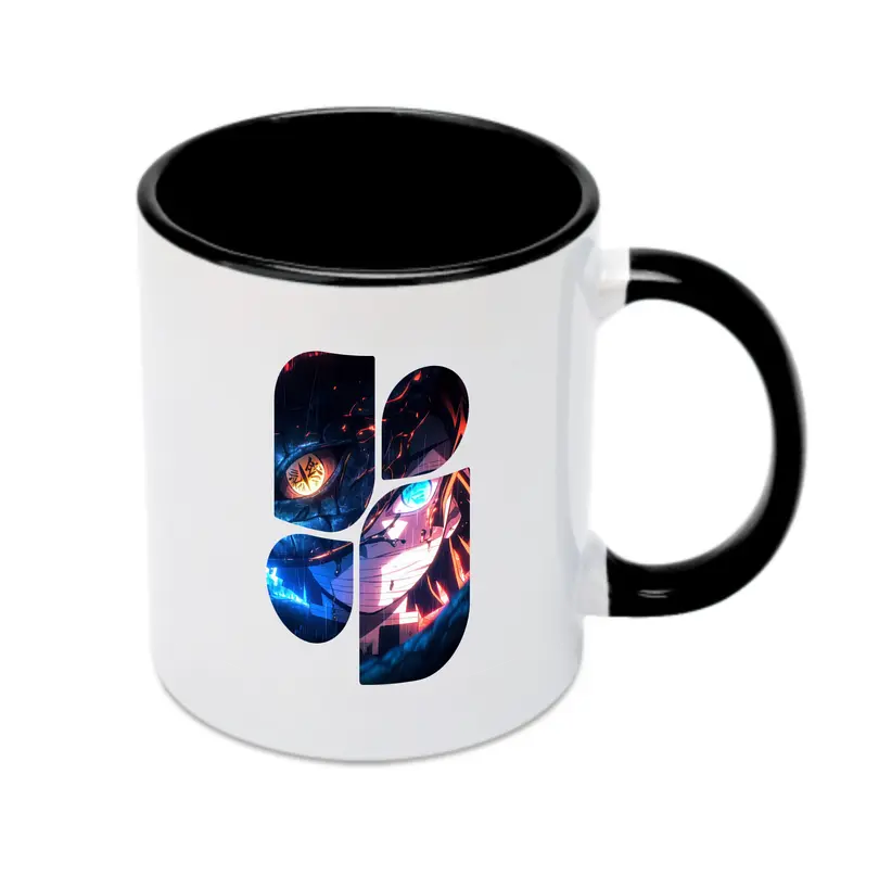 鬼滅の刃 グッズ,伊黒 小芭内 - カラフルマグカップ ・ 陶器 ・ 熱転写プリント ・ 鮮やかデザイン ・ 耐久性 高品質 ・ コーヒー お茶 ギフト用